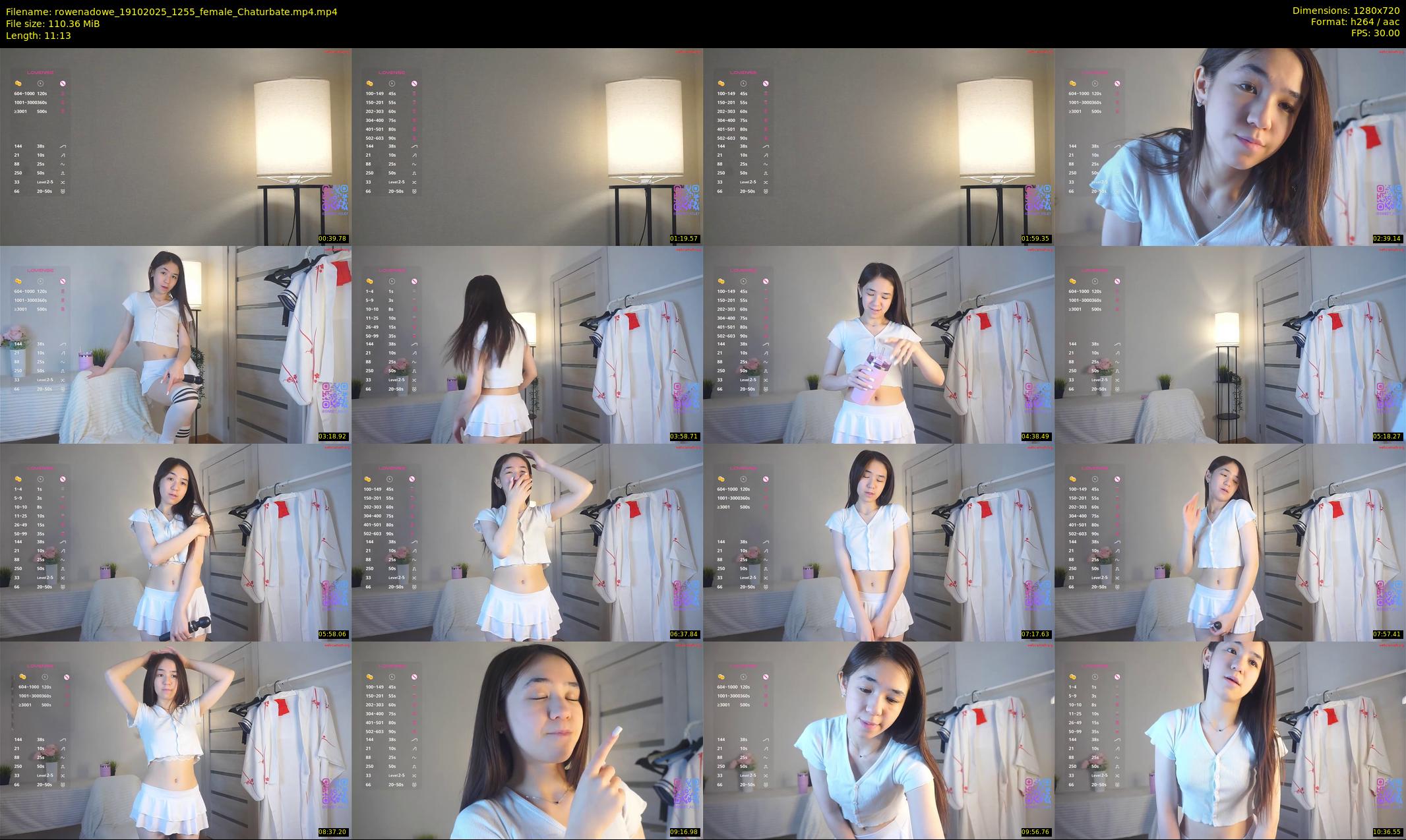 rowenadowe — 12 minute Chaturbate female cam show recording, 720p, Oct 19, 2025