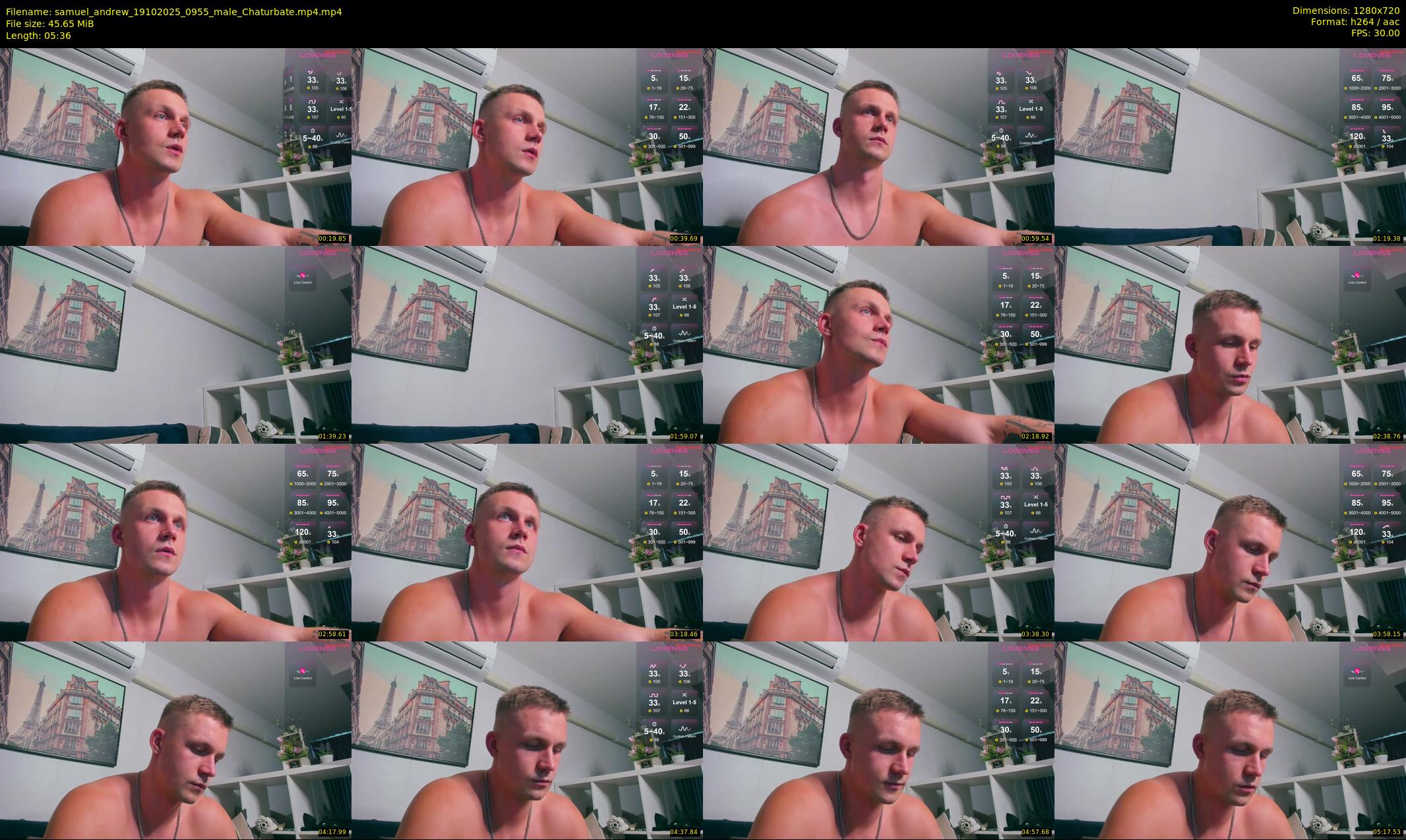 samuel_andrew — 6 minute Chaturbate male cam show recording, 720p, Oct 19, 2025