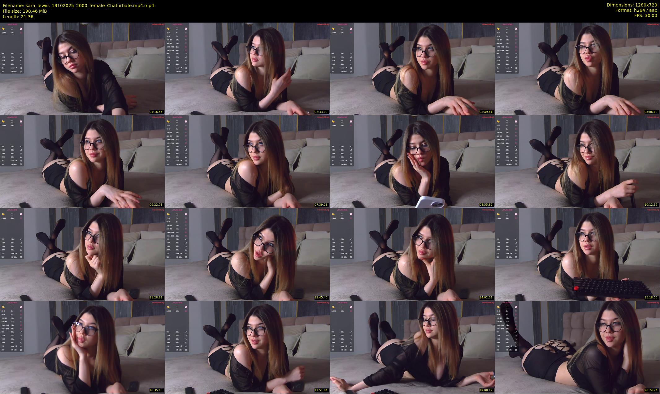sara_lewiis — 22 minute Chaturbate female cam show recording, 720p, Oct 19, 2025