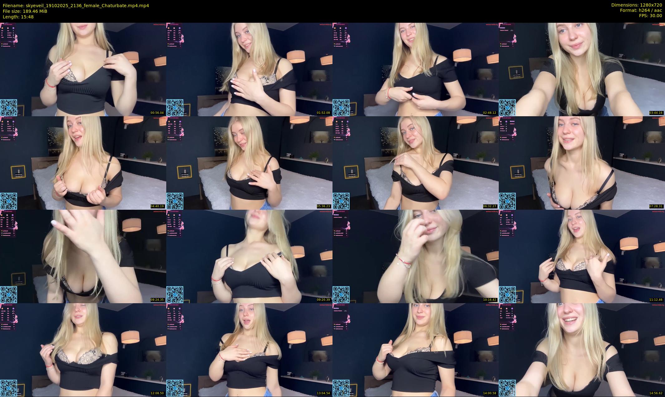 skyeveil — 16 minute Chaturbate female cam show recording, 720p, Oct 19, 2025