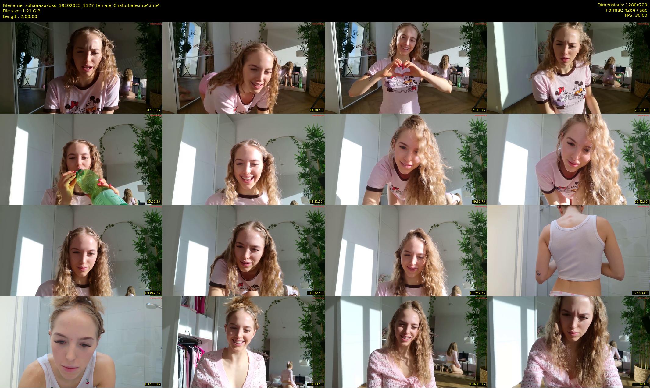 sofiaaaxoxoxo — 120 minute Chaturbate female cam show recording, 720p, Oct 19, 2025