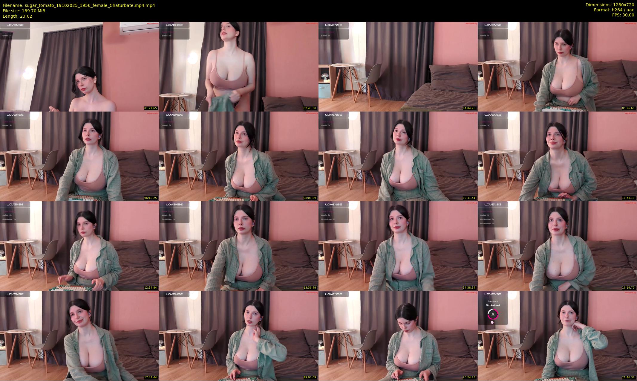 sugar_tomato — 24 minute Chaturbate female cam show recording, 720p, Oct 19, 2025