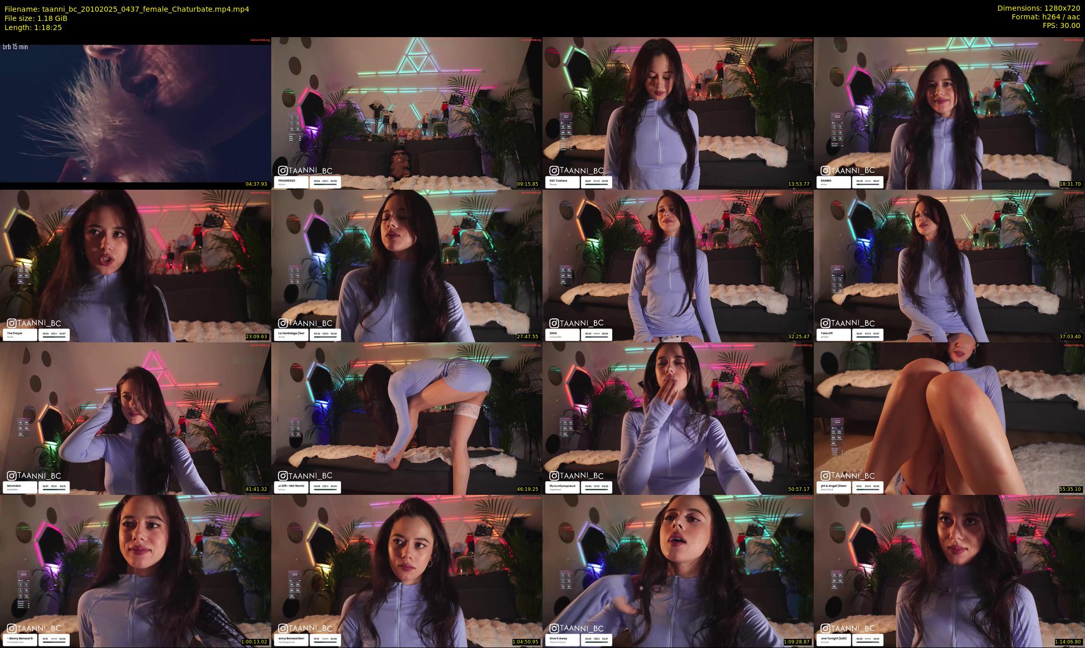 taanni_bc — 79 minute Chaturbate female cam show recording, 720p, Oct 20, 2025