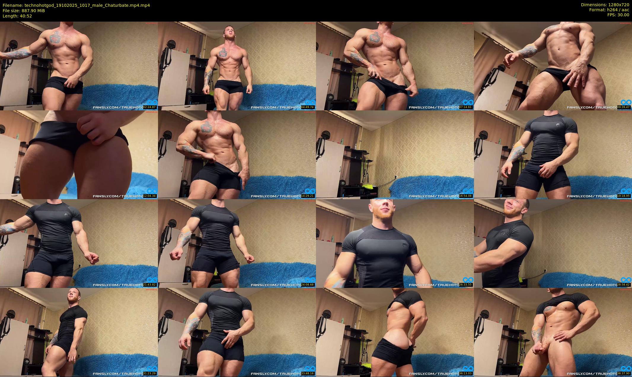 technohotgod — 41 minute Chaturbate male cam show recording, 720p, Oct 19, 2025