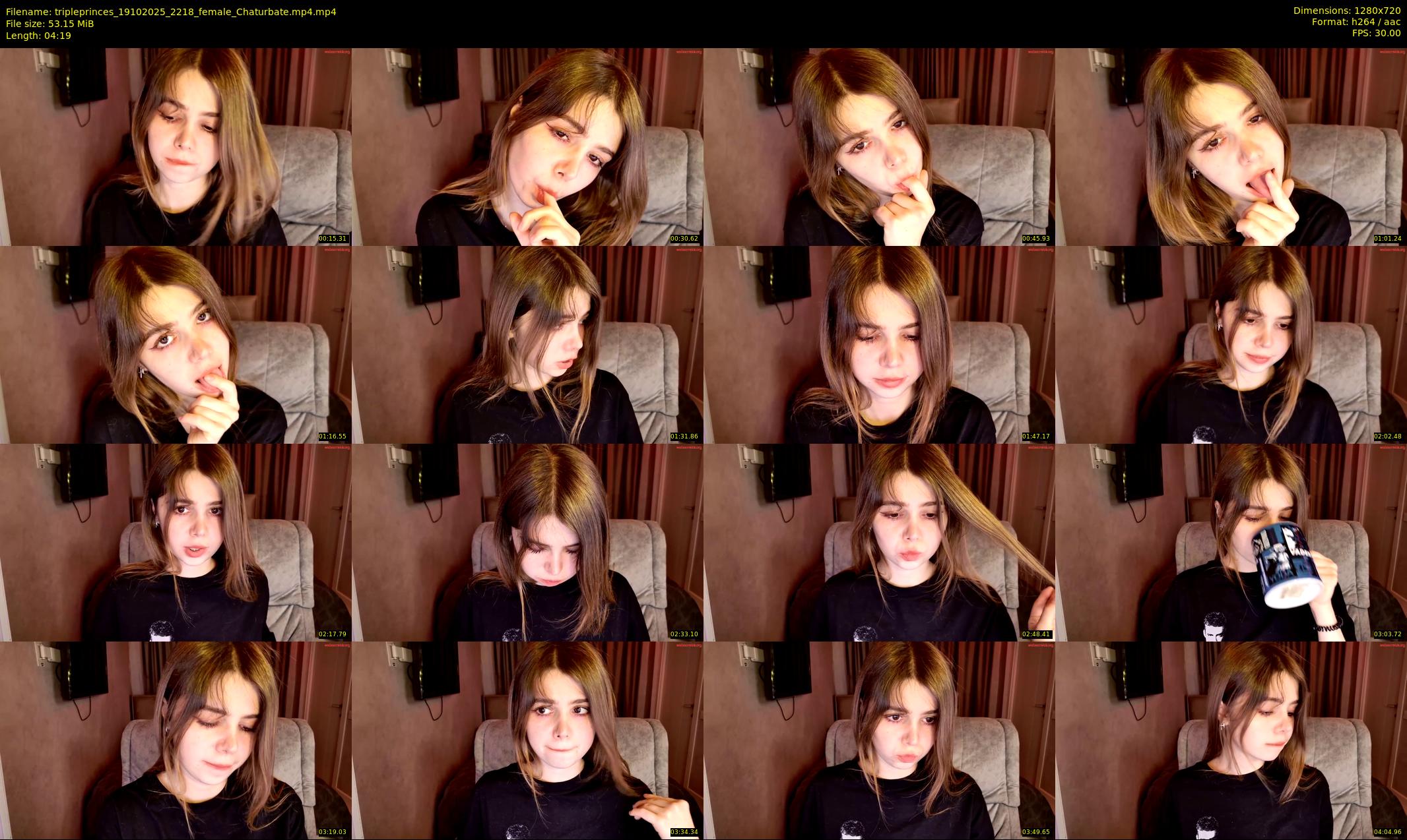 tripleprinces — 5 minute Chaturbate female cam show recording, 720p, Oct 19, 2025
