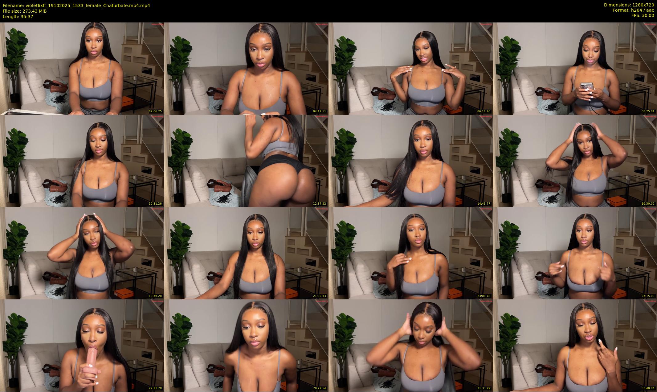 violet6xft — 36 minute Chaturbate female cam show recording, 720p, Oct 19, 2025