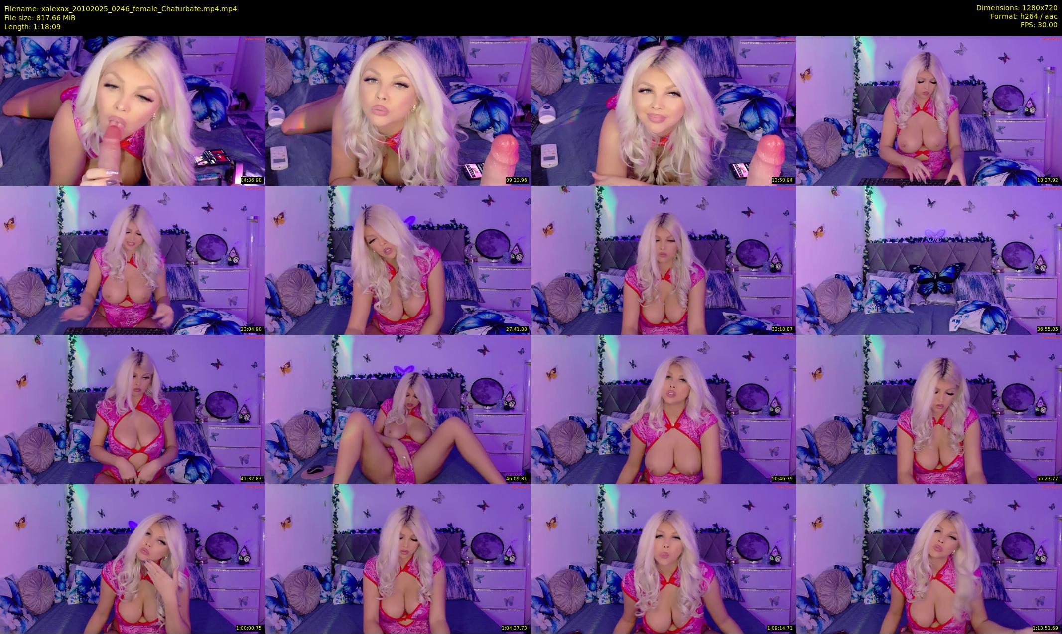 xalexax — 79 minute Chaturbate female cam show recording, 720p, Oct 20, 2025