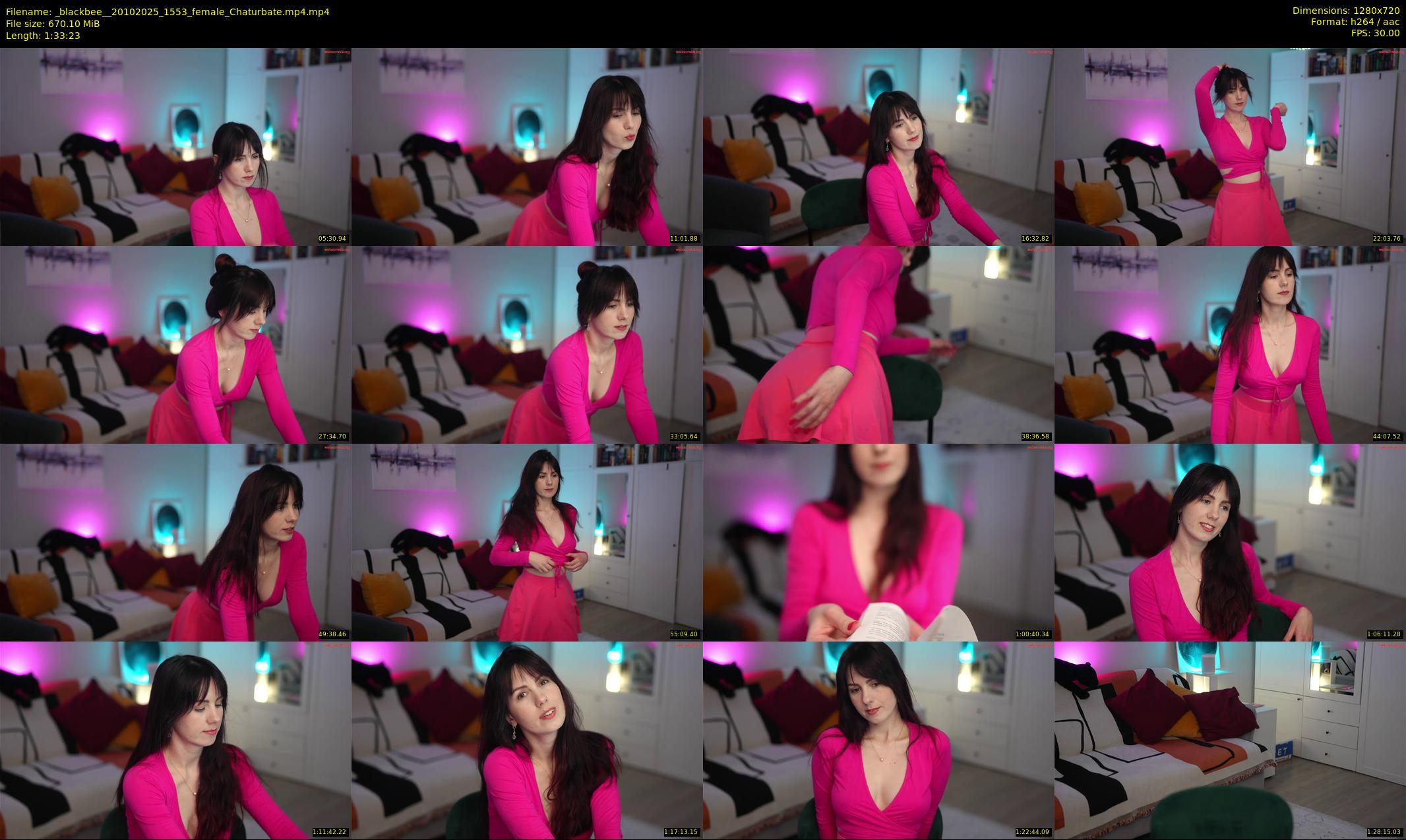 _blackbee_ — 94 minute Chaturbate female cam show recording, 720p, Oct 20, 2025