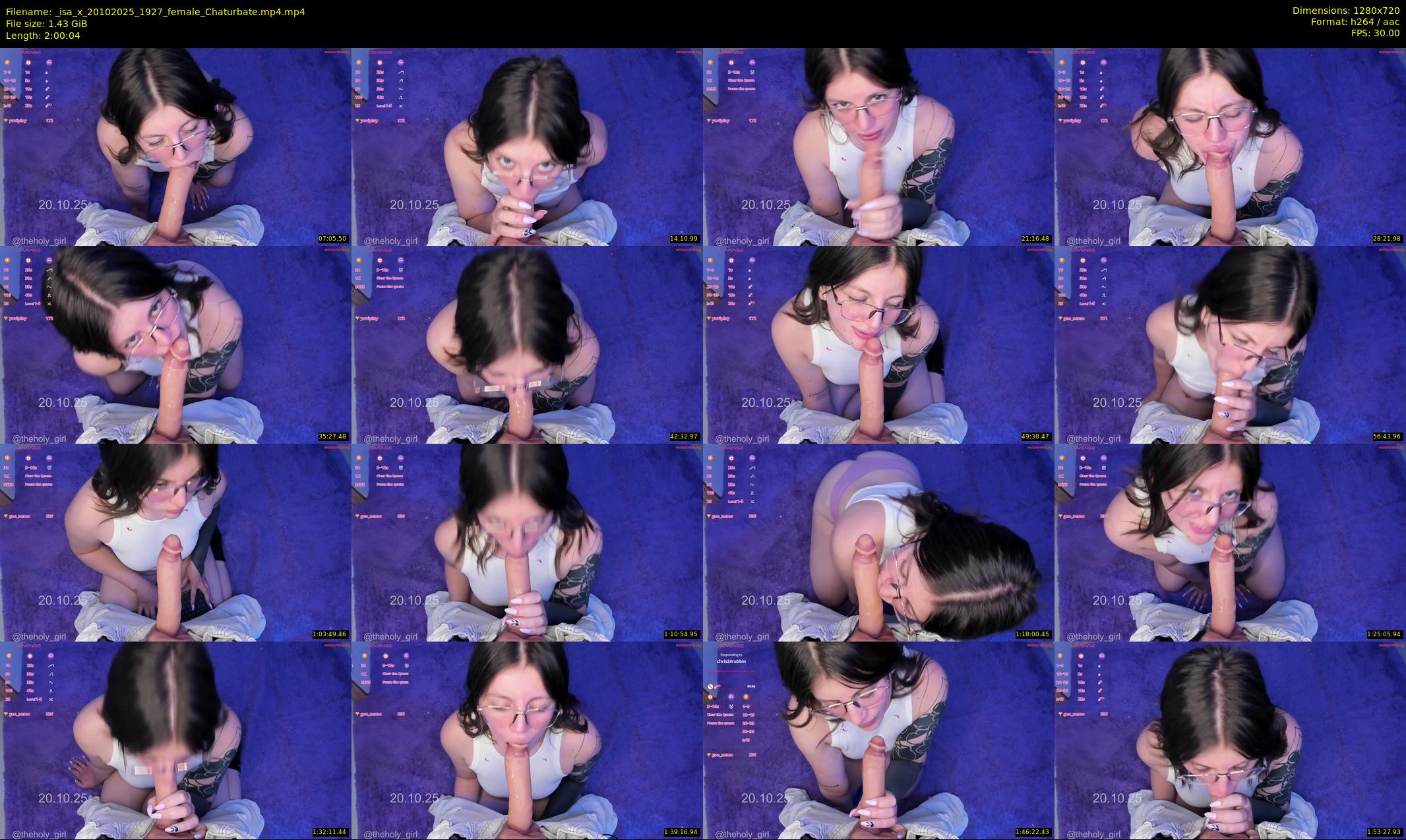 _isa_x — 121 minute Chaturbate female cam show recording, 720p, Oct 20, 2025