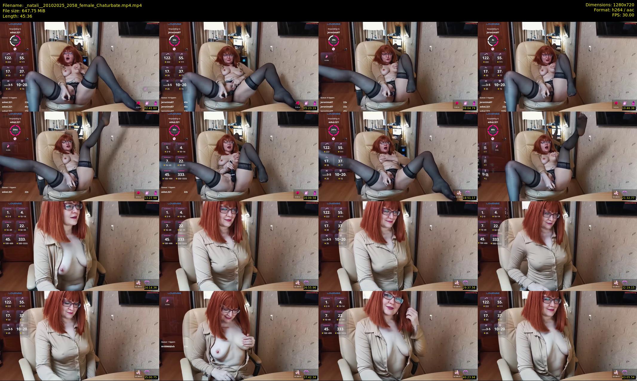_natali_ — 46 minute Chaturbate female cam show recording, 720p, Oct 20, 2025