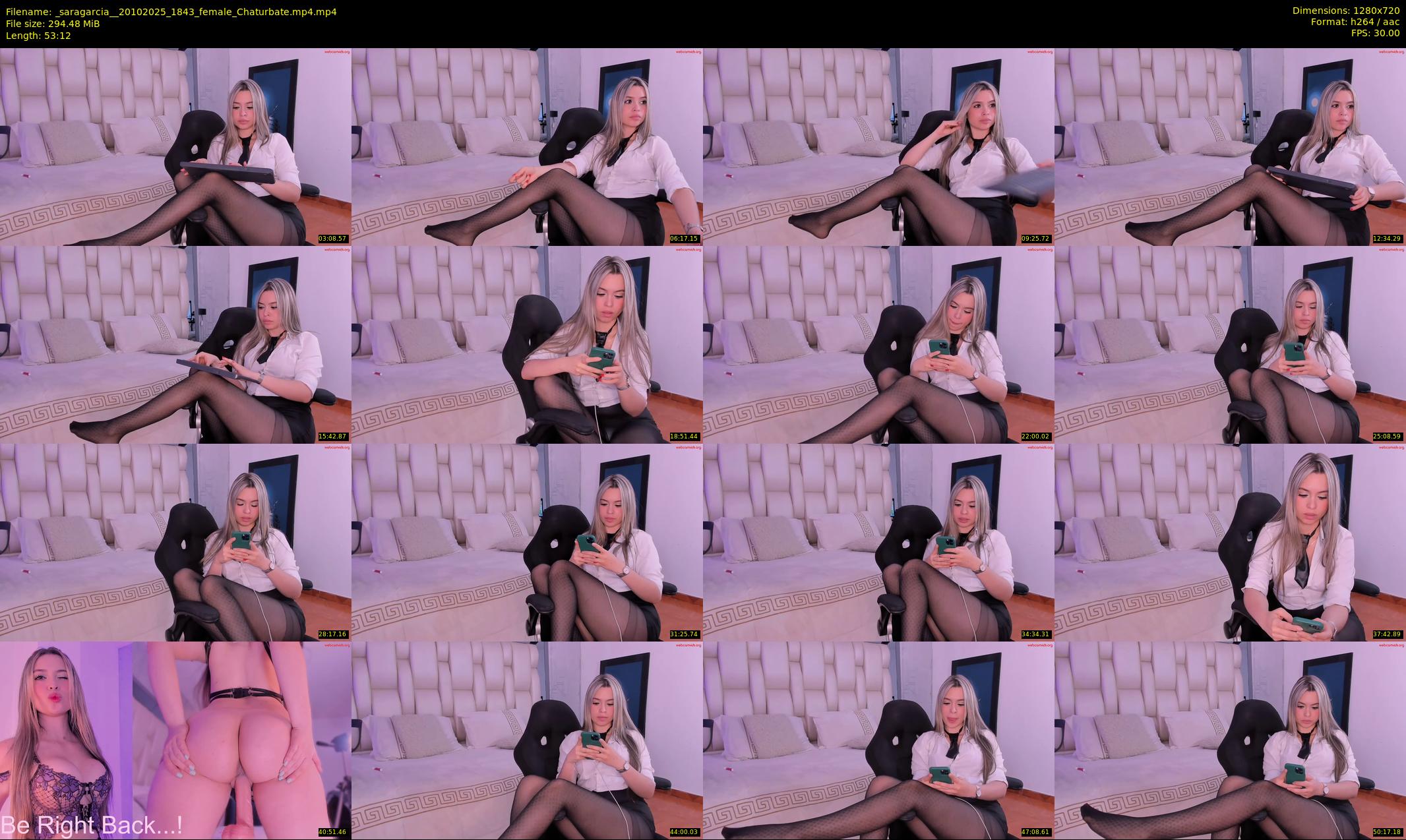 _saragarcia_ — 54 minute Chaturbate female cam show recording, 720p, Oct 20, 2025