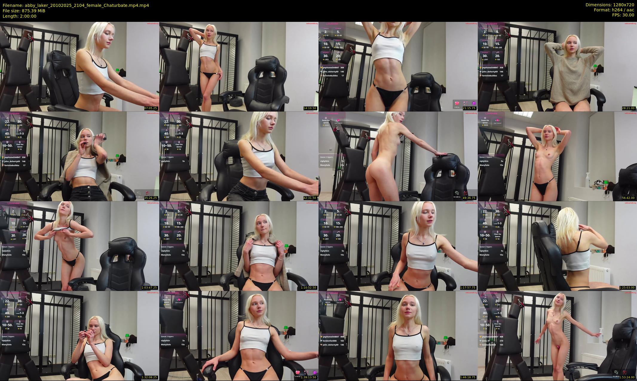 abby_laker — 120 minute Chaturbate female cam show recording, 720p, Oct 20, 2025