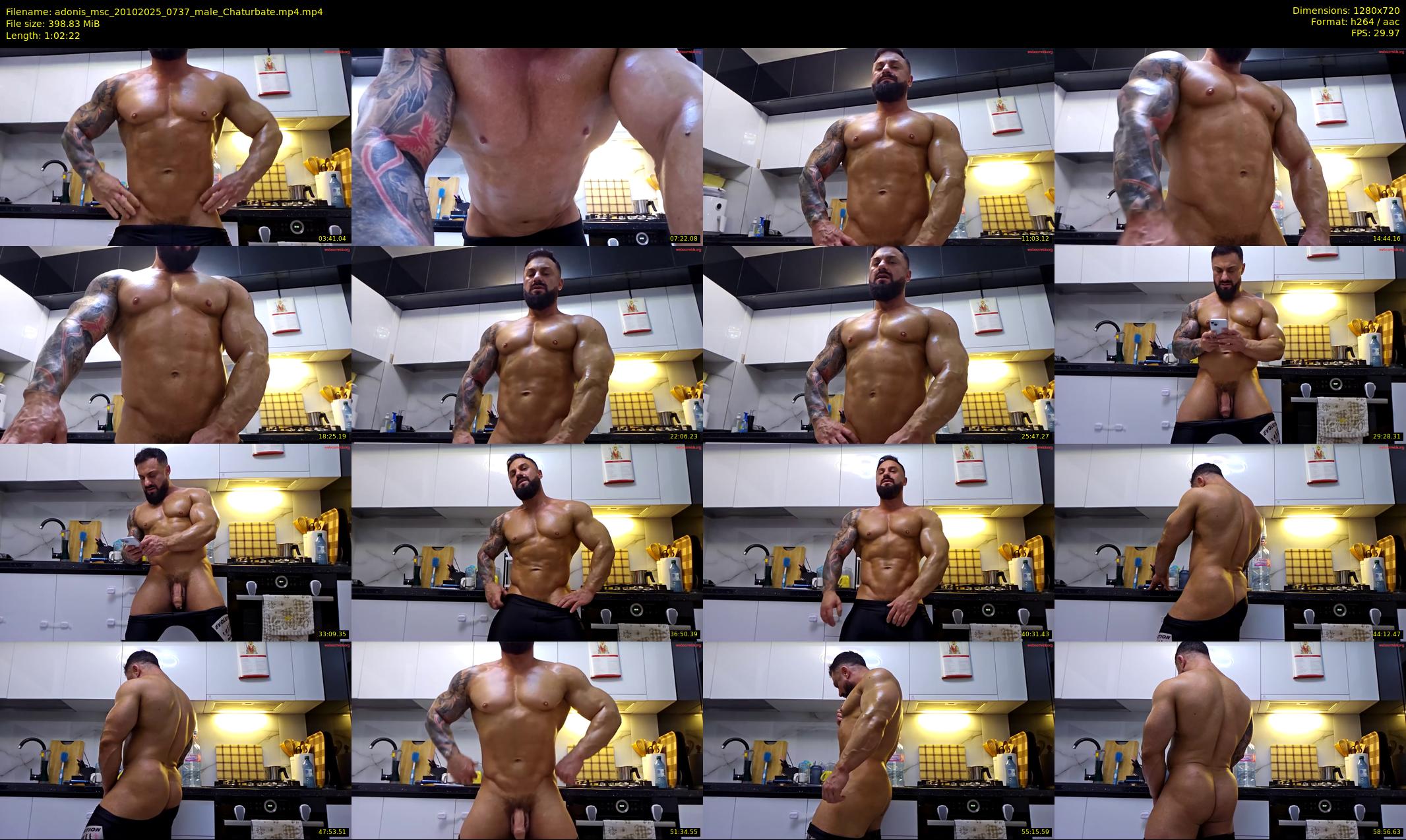 adonis_msc — 63 minute Chaturbate male cam show recording, 720p, Oct 20, 2025