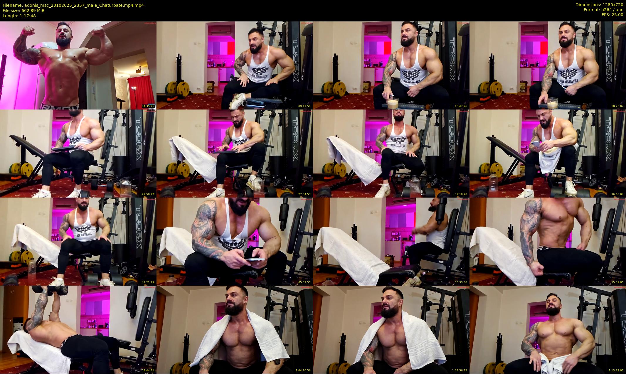 adonis_msc — 78 minute Chaturbate male cam show recording, 720p, Oct 20, 2025