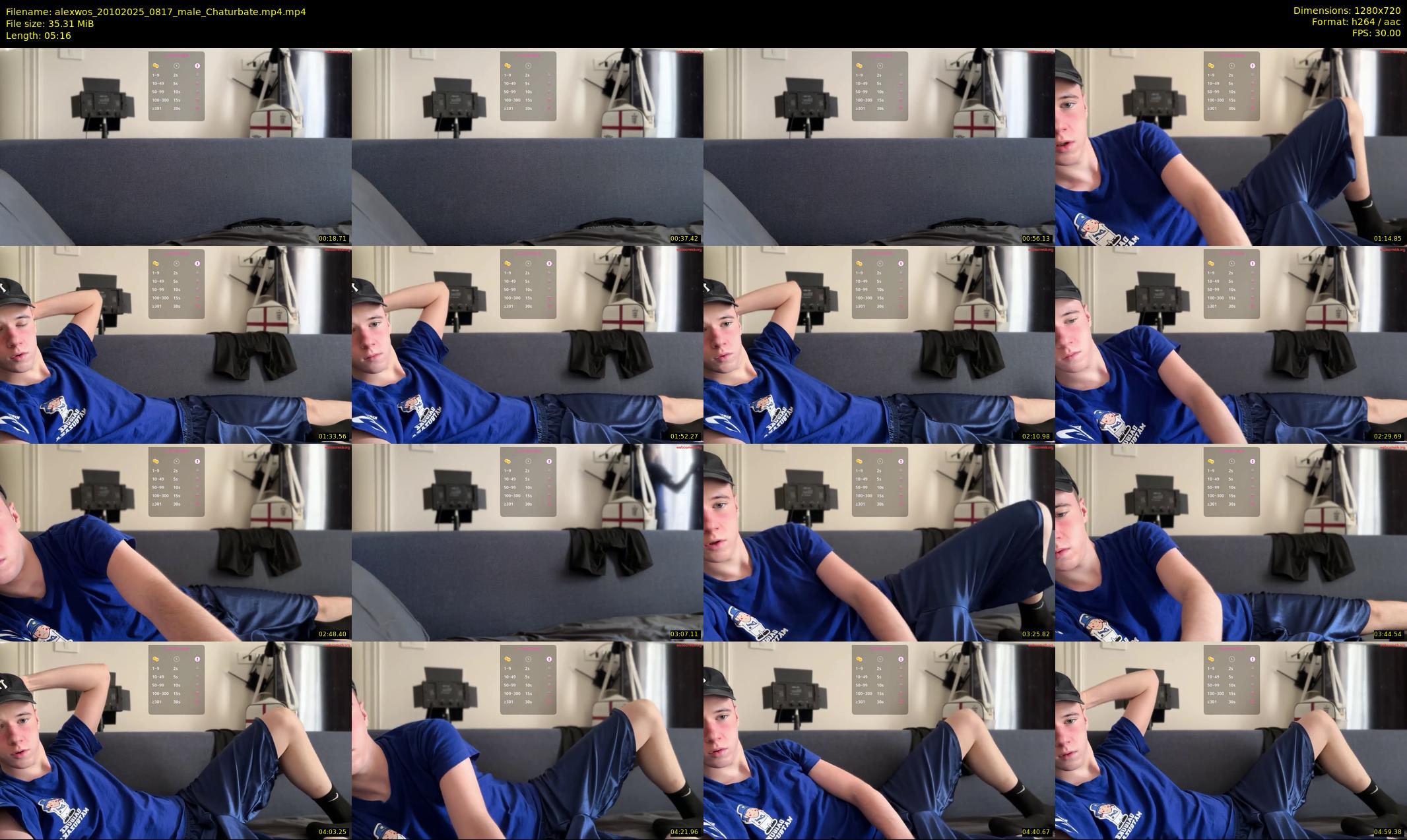 alexwos — 6 minute Chaturbate male cam show recording, 720p, Oct 20, 2025