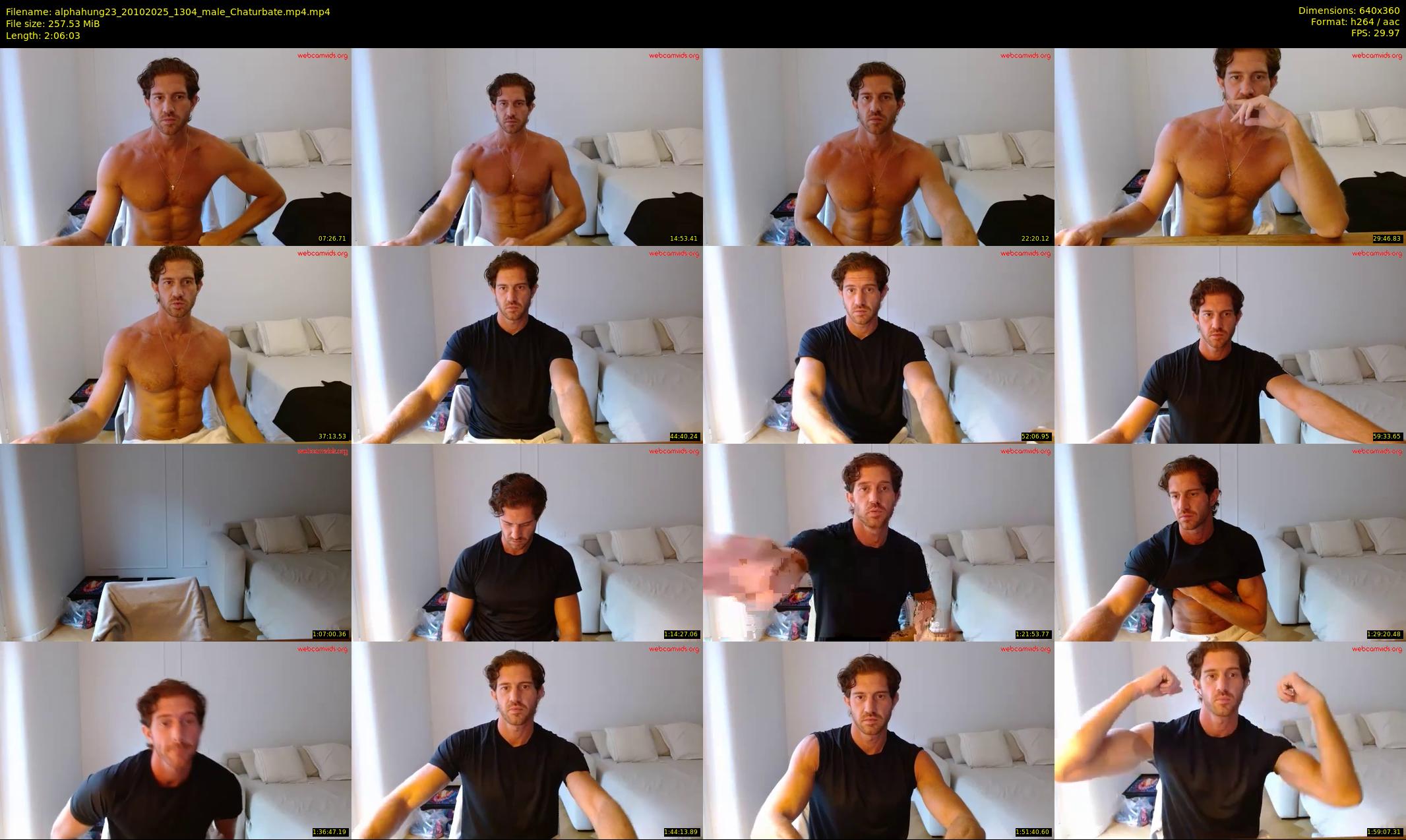 alphahung23 — 127 minute Chaturbate male cam show recording, 360p, Oct 20, 2025