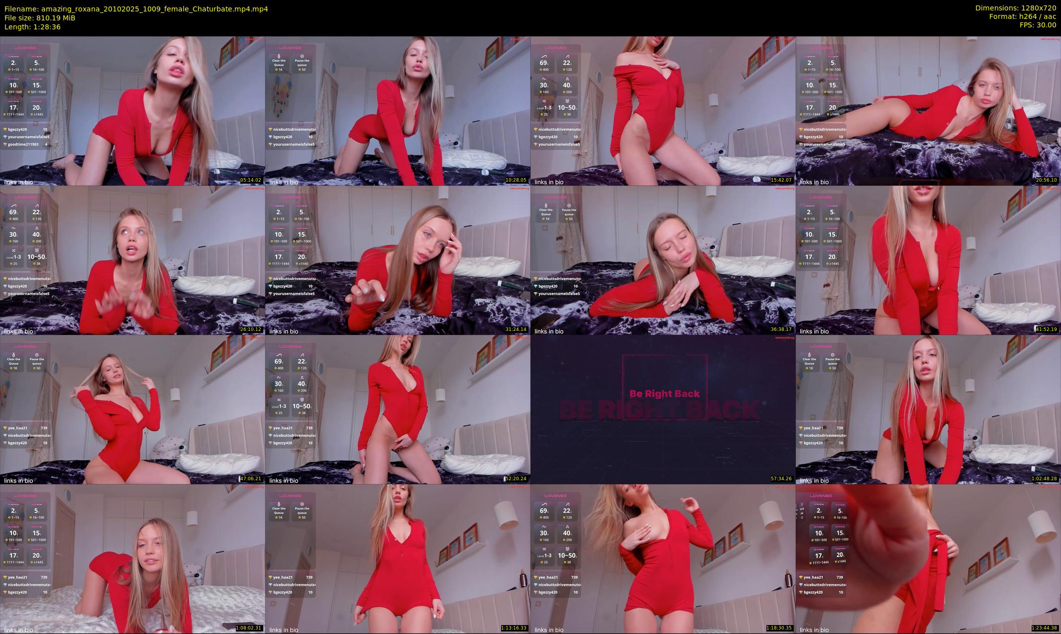 amazing_roxana — 89 minute Chaturbate female cam show recording, 720p, Oct 20, 2025