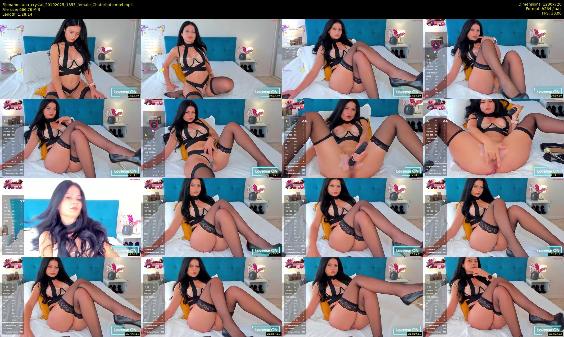 ana_crystal — 89 minute Chaturbate female cam show recording, 720p, Oct 20, 2025