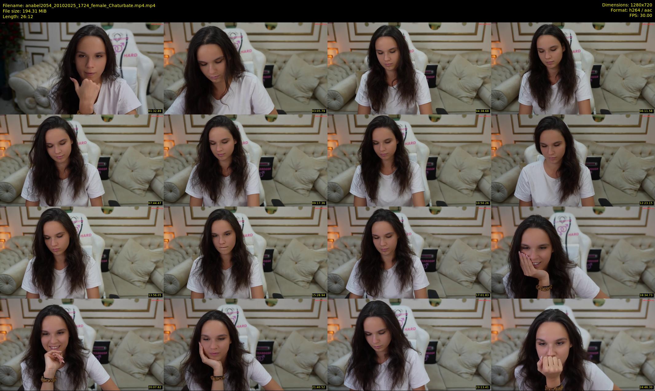 anabel2054 — 27 minute Chaturbate female cam show recording, 720p, Oct 20, 2025