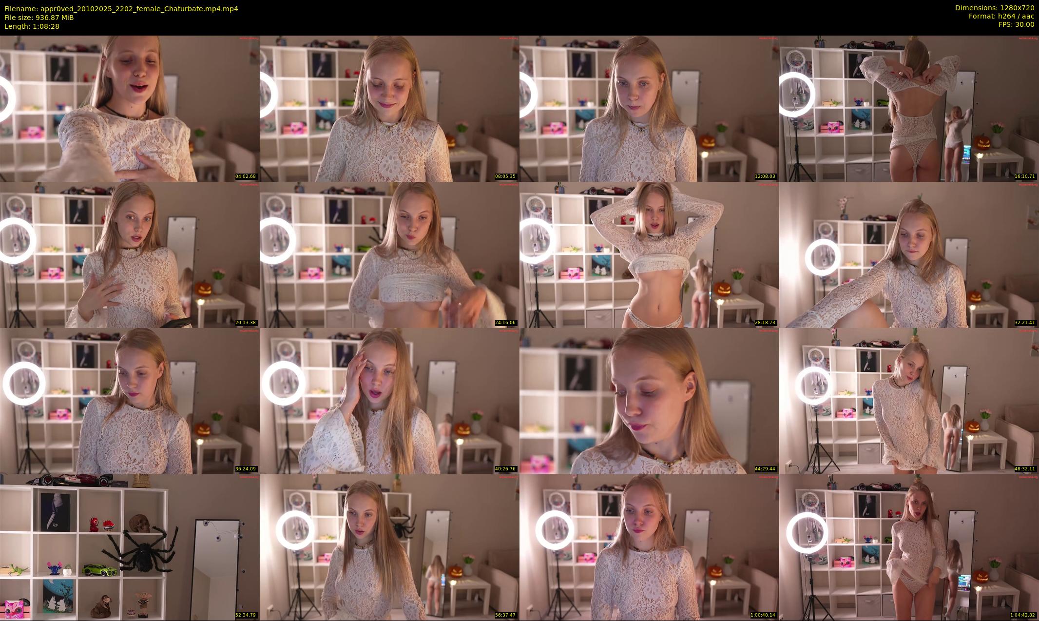 appr0ved — 69 minute Chaturbate female cam show recording, 720p, Oct 20, 2025