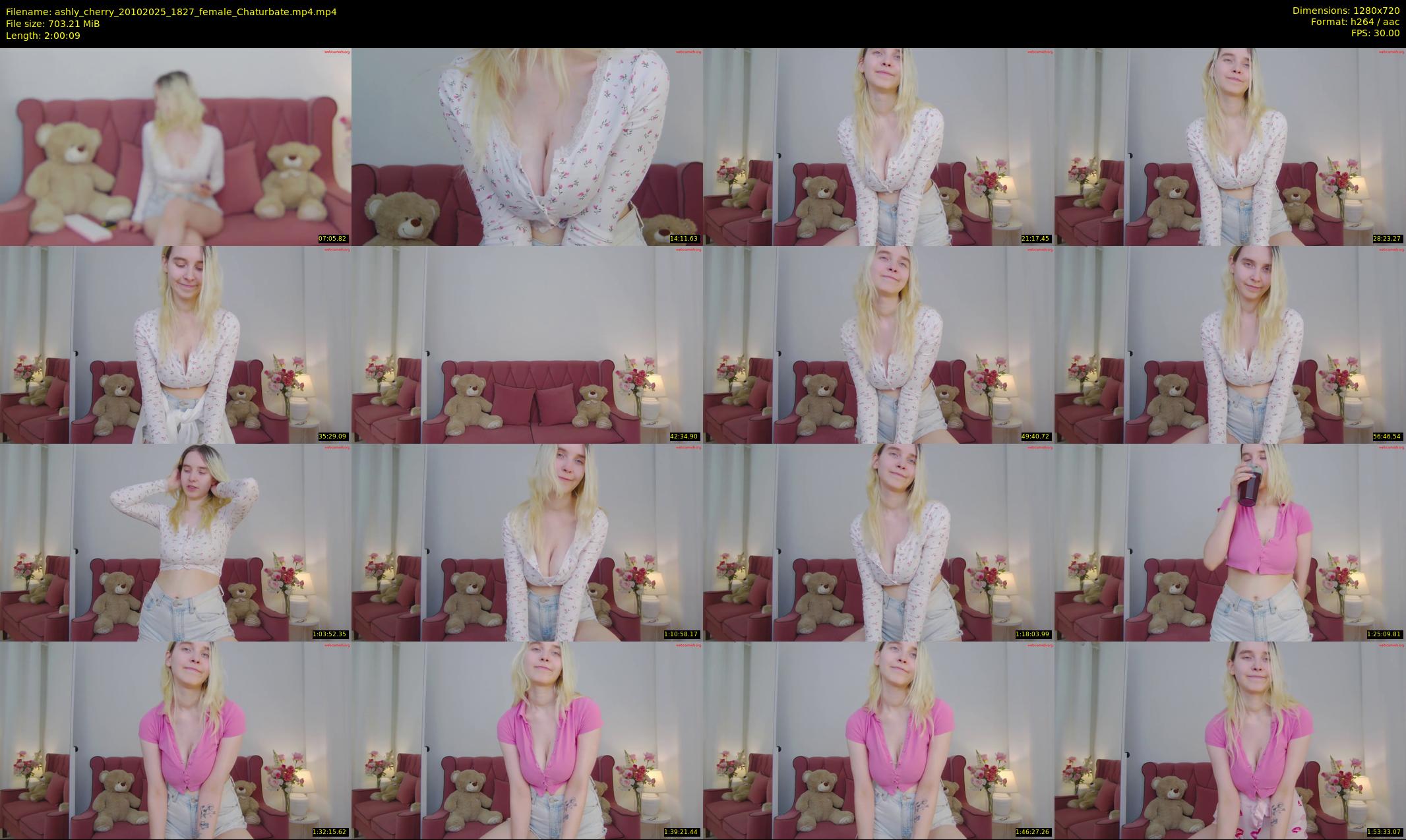 ashly_cherry — 121 minute Chaturbate female cam show recording, 720p, Oct 20, 2025