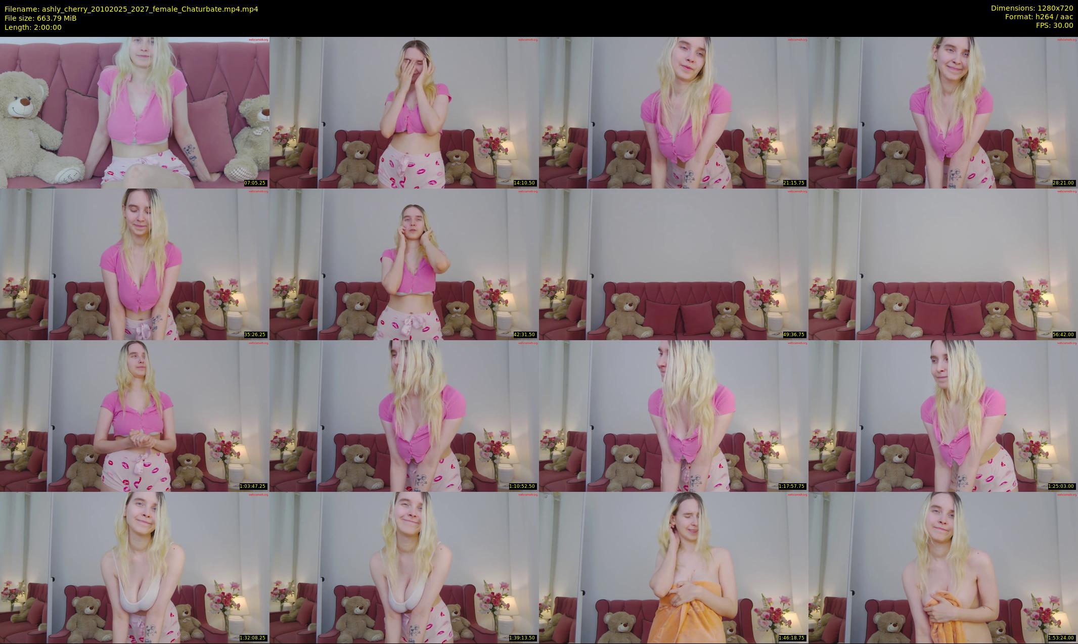 ashly_cherry — 120 minute Chaturbate female cam show recording, 720p, Oct 20, 2025
