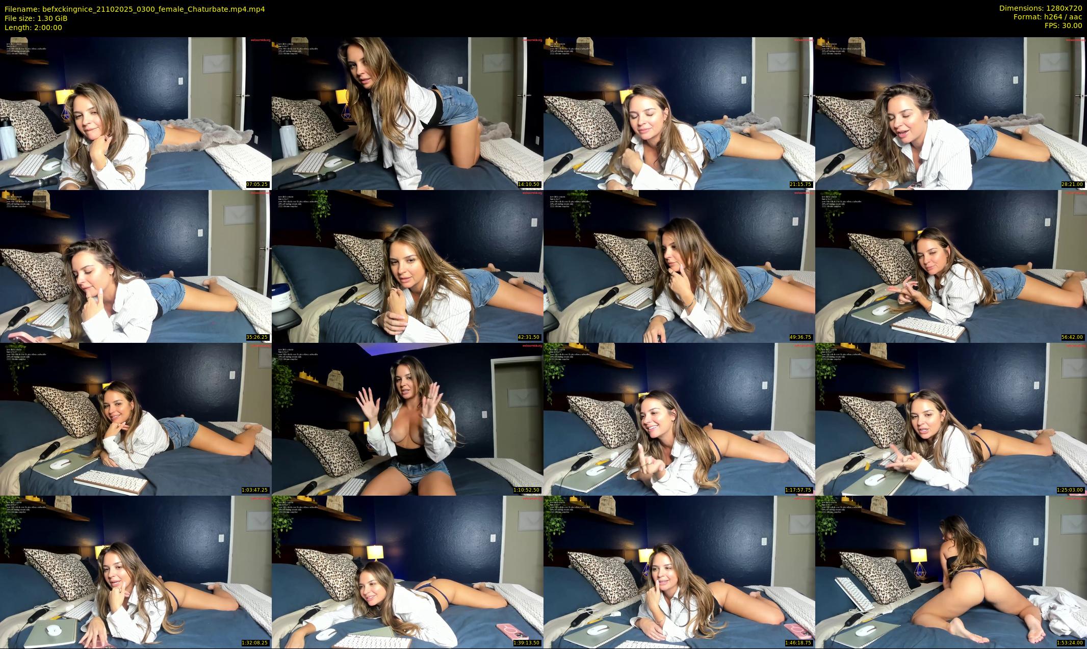 befxckingnice — 120 minute Chaturbate female cam show recording, 720p, Oct 21, 2025
