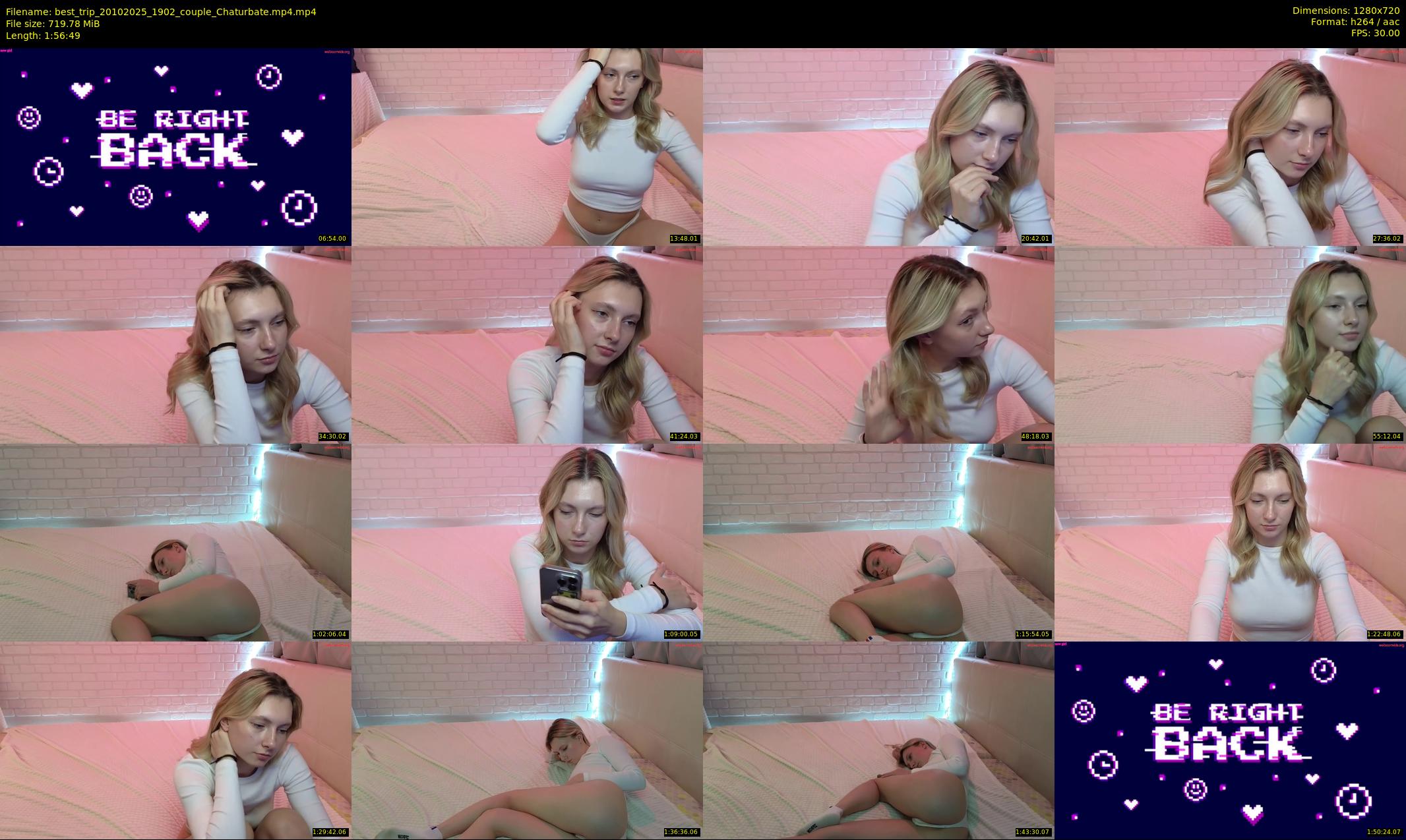 best_trip — 117 minute Chaturbate couple cam show recording, 720p, Oct 20, 2025