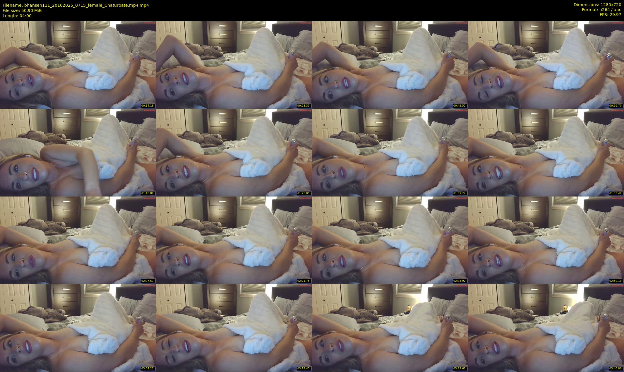bhansen111 — 4 minute Chaturbate female cam show recording, 720p, Oct 20, 2025