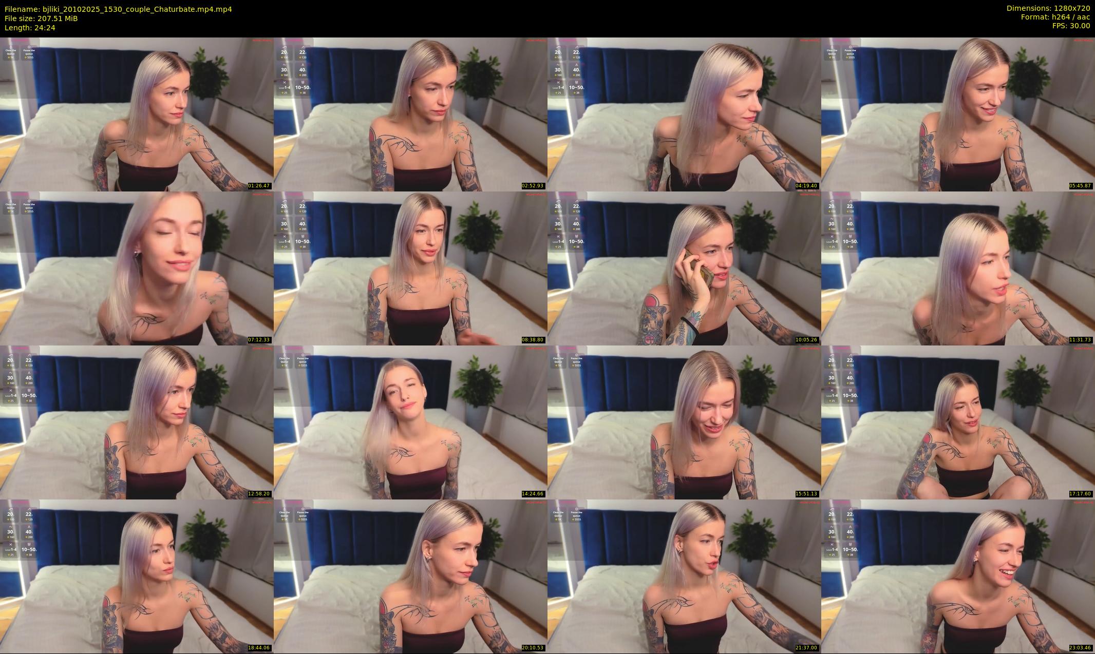 bjliki — 25 minute Chaturbate couple cam show recording, 720p, Oct 20, 2025