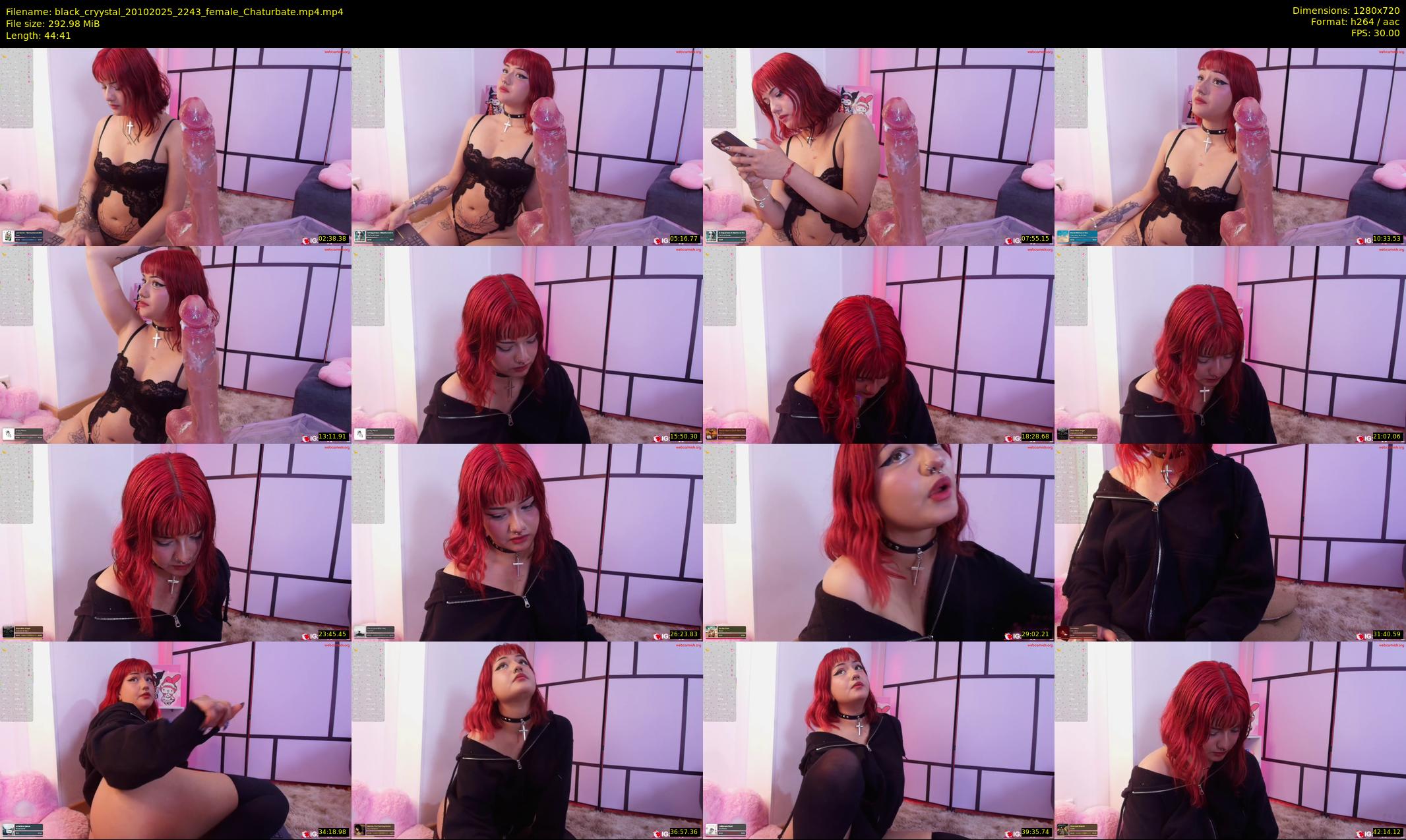 black_cryystal — 45 minute Chaturbate female cam show recording, 720p, Oct 20, 2025