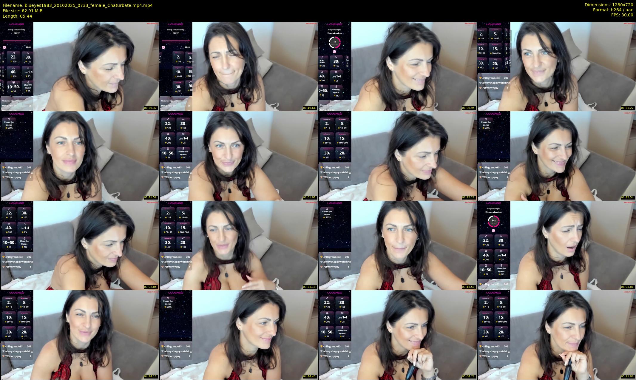 blueyes1983 — 6 minute Chaturbate female cam show recording, 720p, Oct 20, 2025