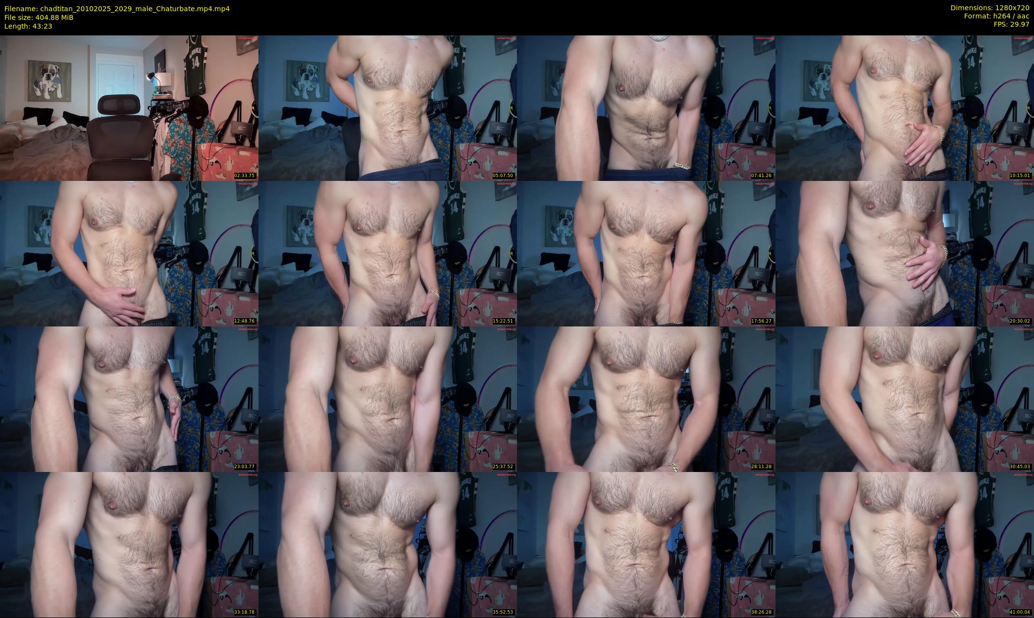 chadtitan — 44 minute Chaturbate male cam show recording, 720p, Oct 20, 2025
