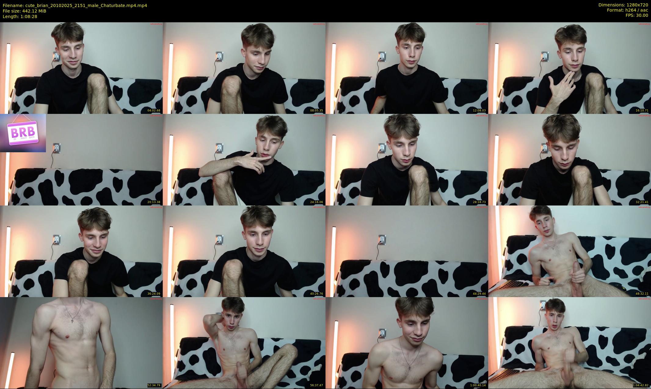 cute_brian — 69 minute Chaturbate male cam show recording, 720p, Oct 20, 2025