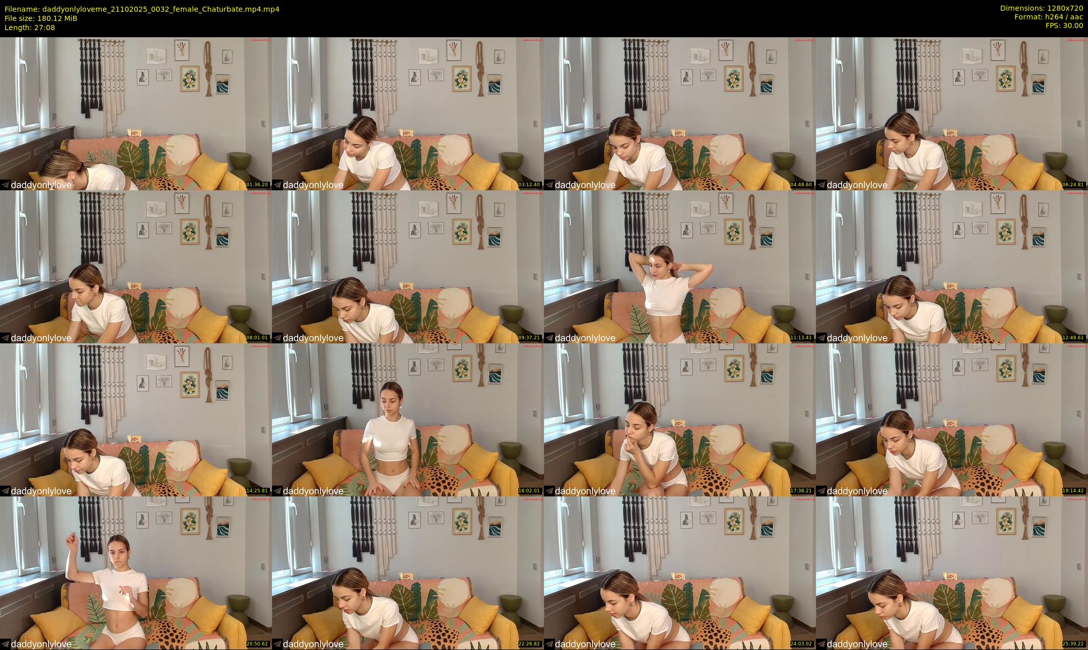 daddyonlyloveme — 28 minute Chaturbate female cam show recording, 720p, Oct 21, 2025