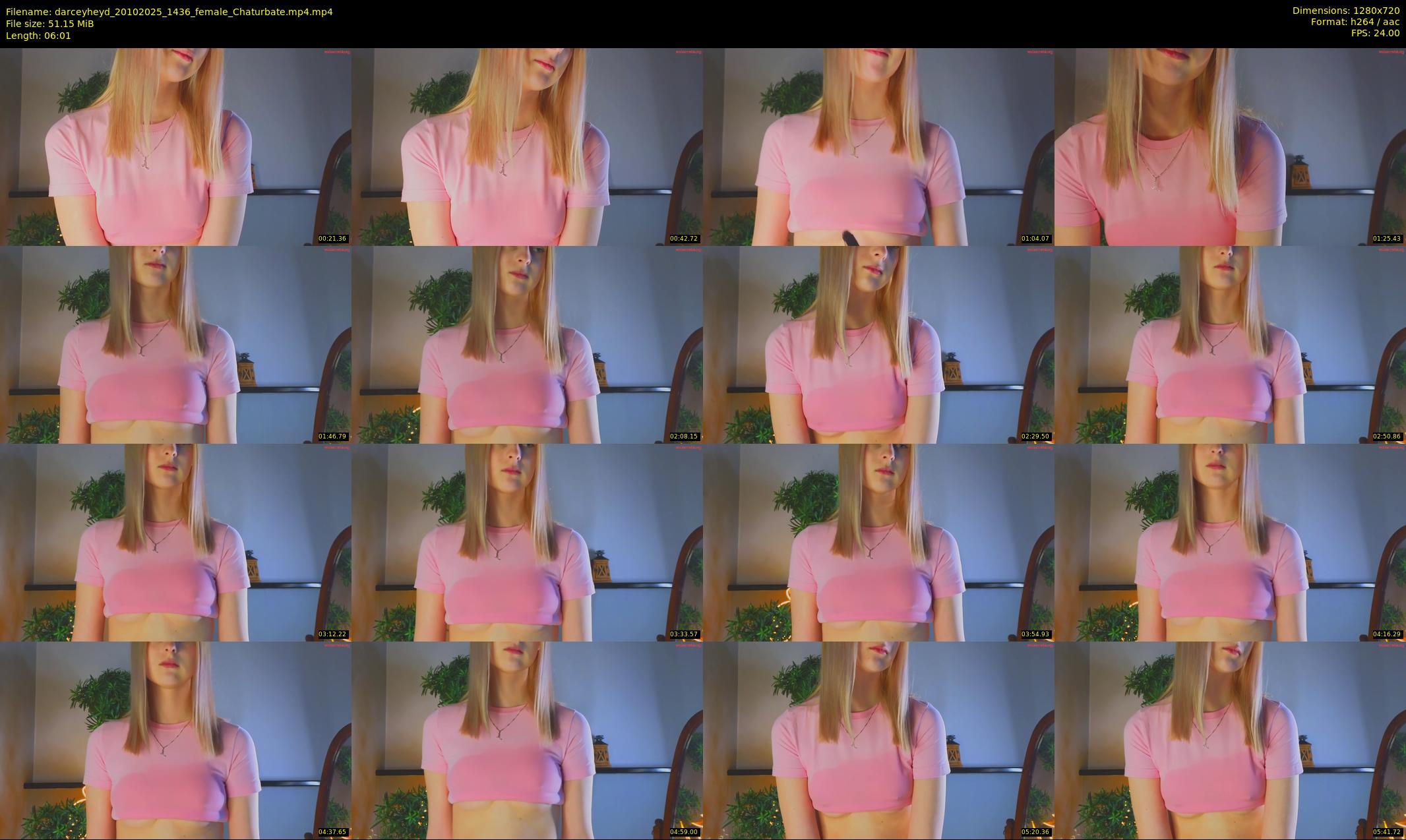 darceyheyd — 7 minute Chaturbate female cam show recording, 720p, Oct 20, 2025