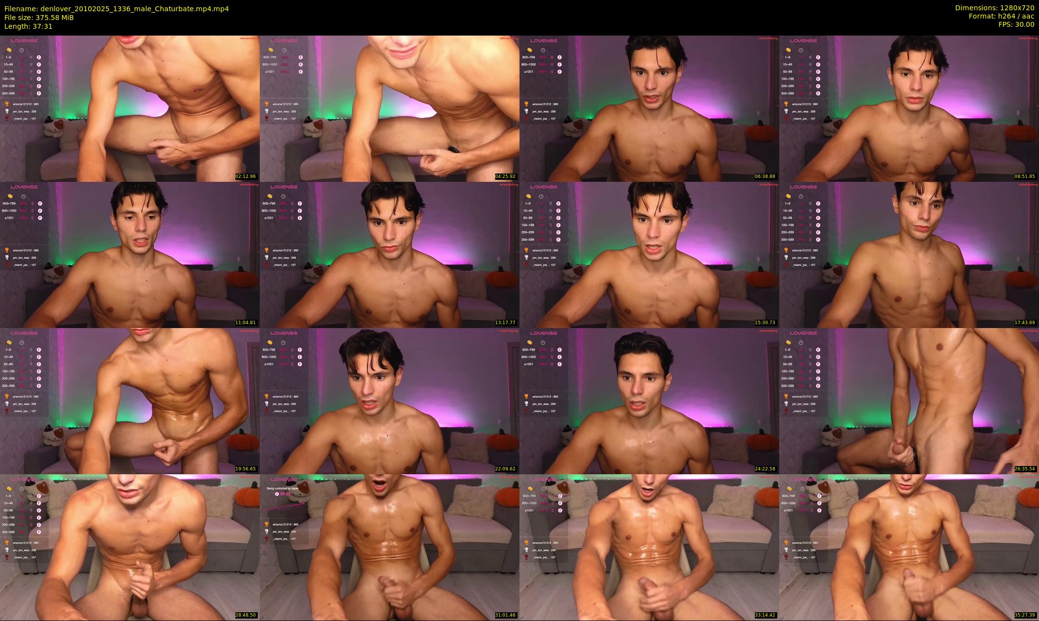 denlover — 38 minute Chaturbate male cam show recording, 720p, Oct 20, 2025