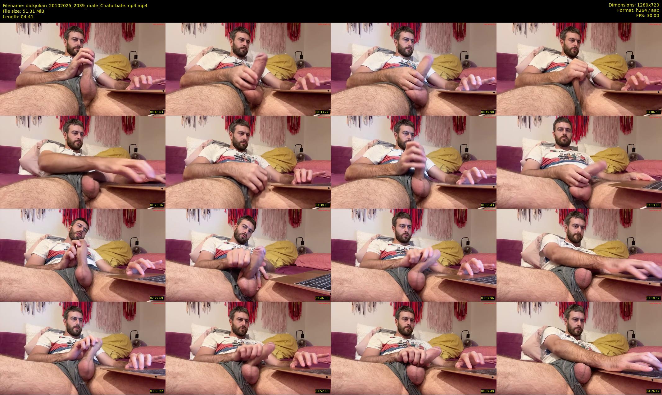 dickjulian — 5 minute Chaturbate male cam show recording, 720p, Oct 20, 2025