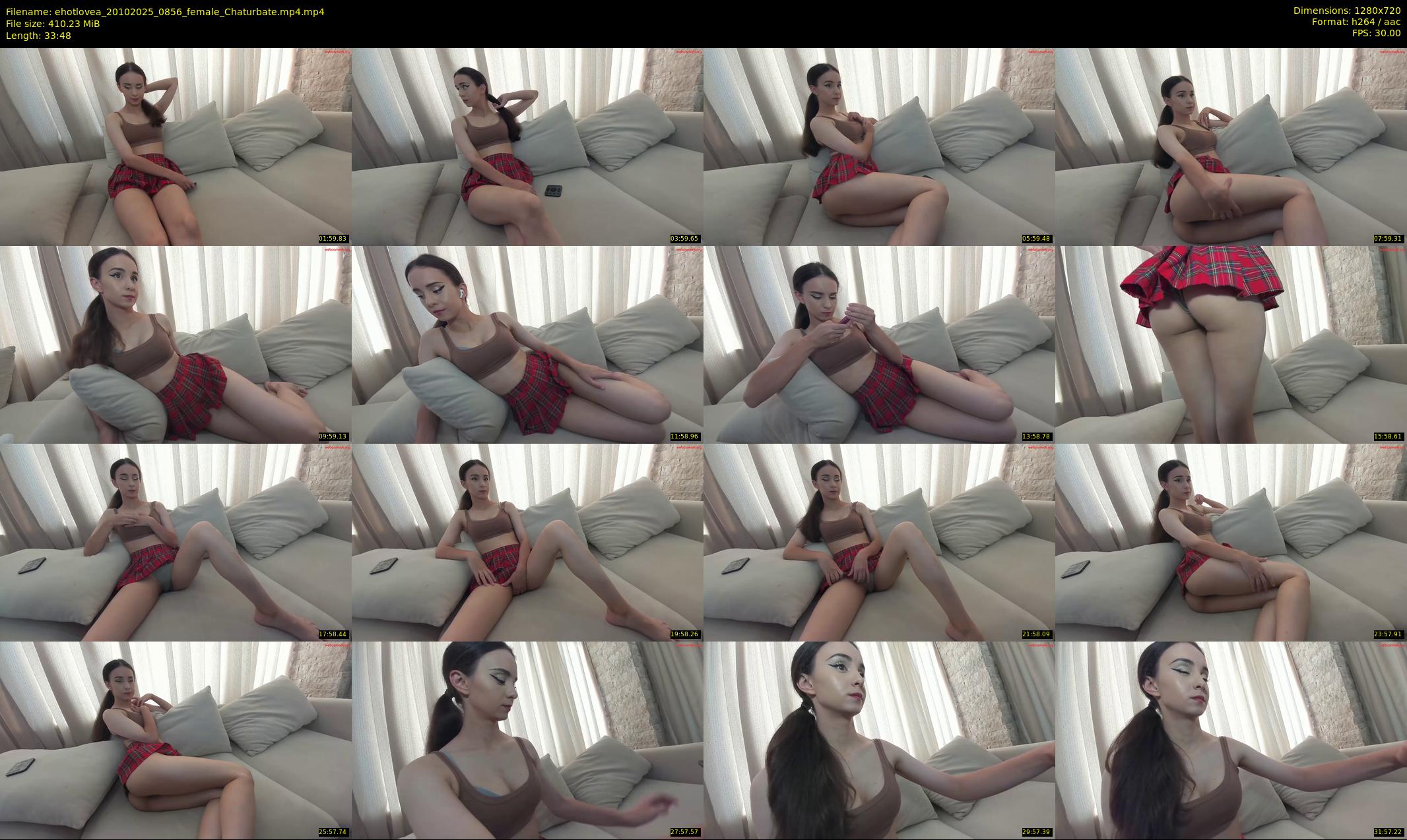 ehotlovea — 34 minute Chaturbate female cam show recording, 720p, Oct 20, 2025