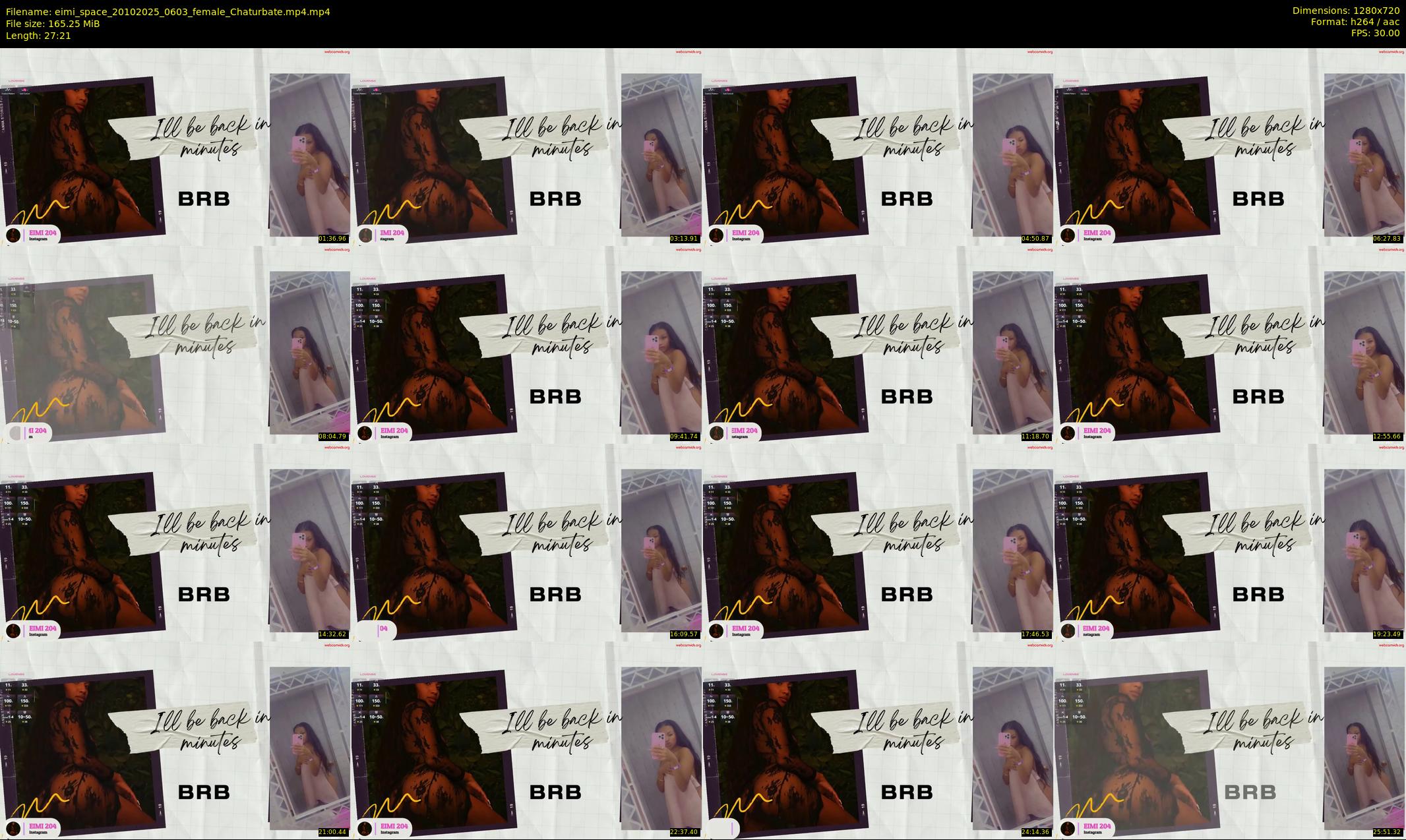 eimi_space — 28 minute Chaturbate female cam show recording, 720p, Oct 20, 2025
