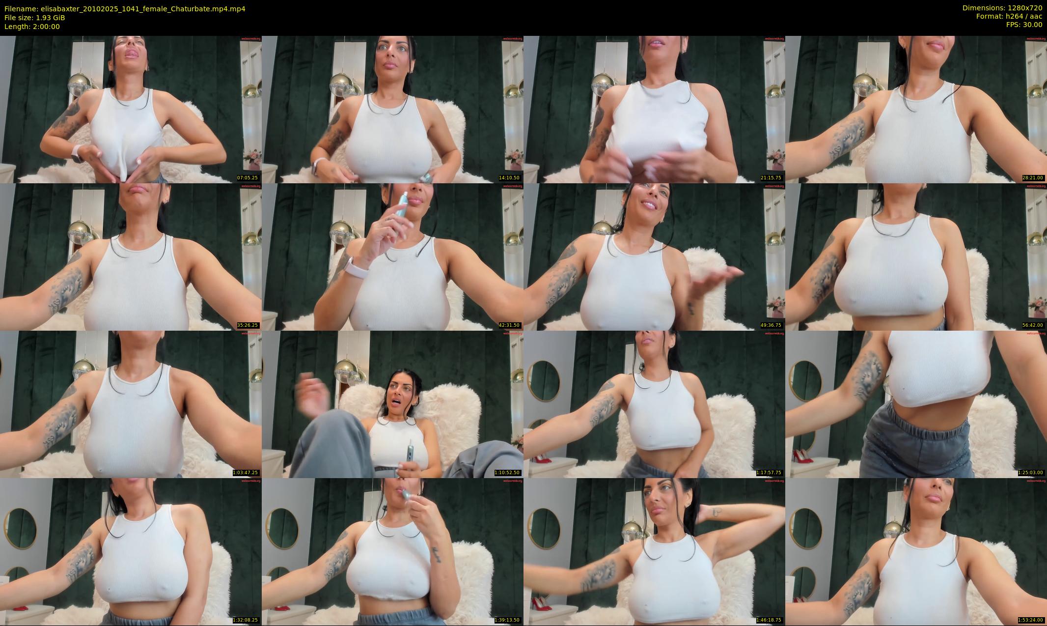 elisabaxter — 120 minute Chaturbate female cam show recording, 720p, Oct 20, 2025