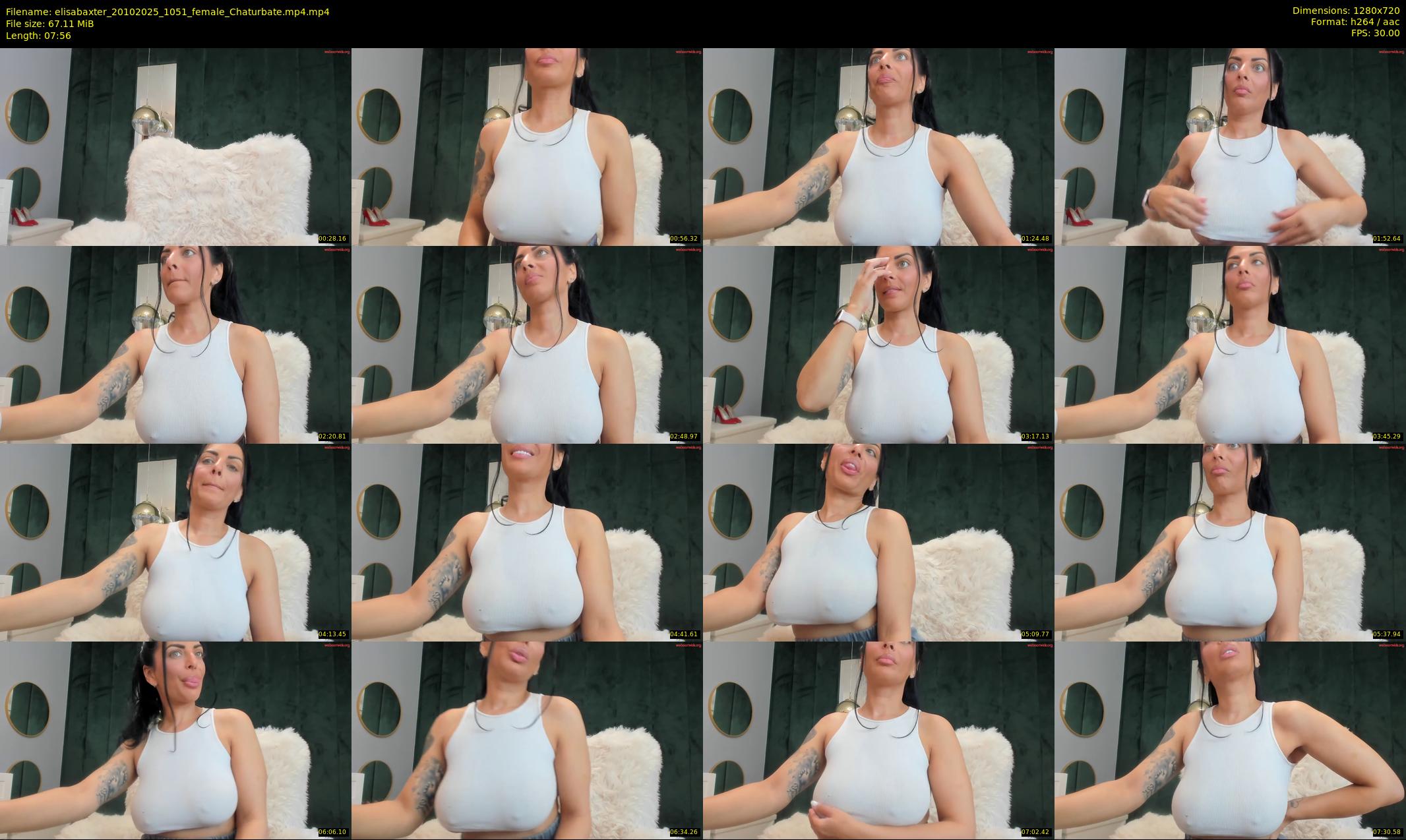 elisabaxter — 8 minute Chaturbate female cam show recording, 720p, Oct 20, 2025