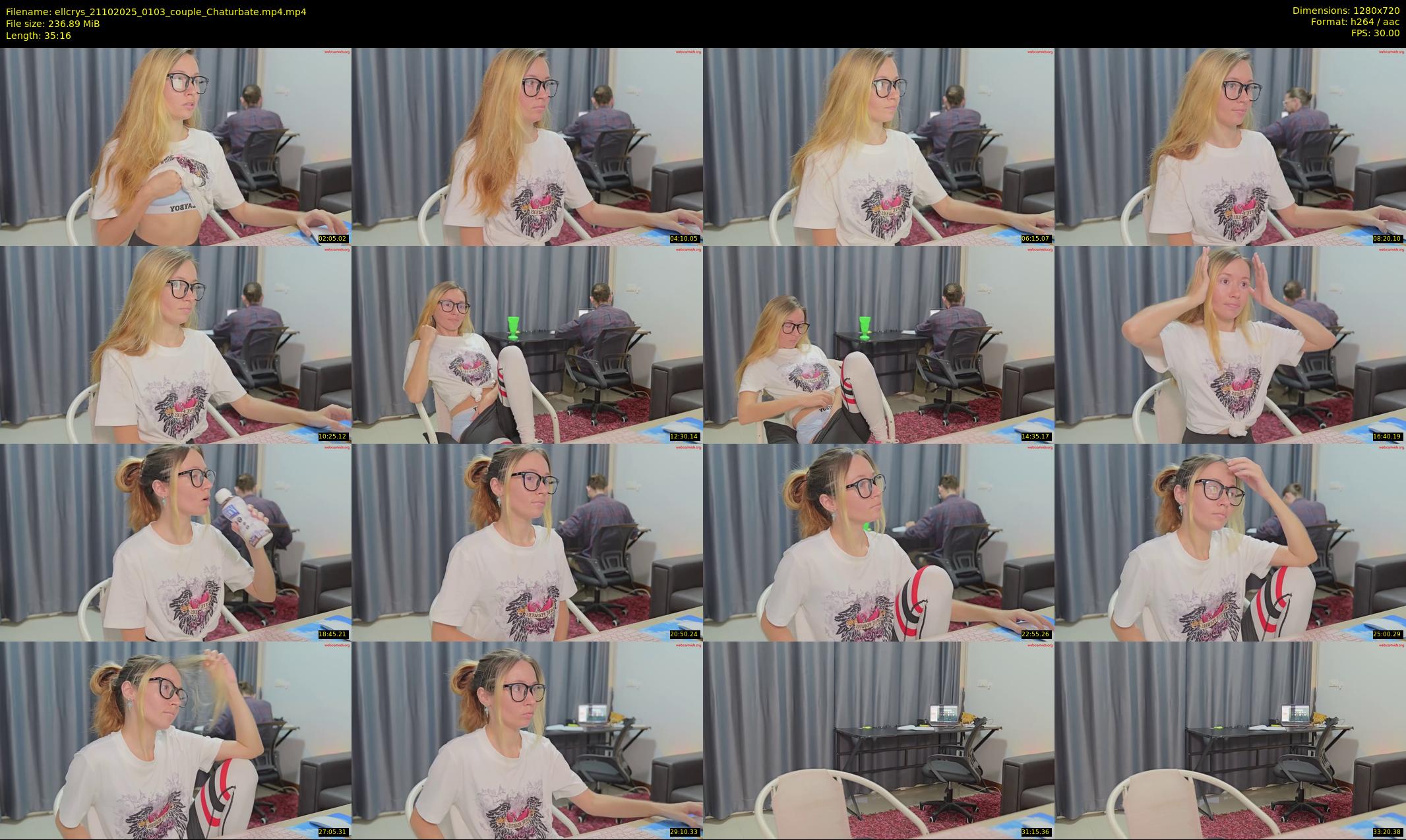 ellcrys — 36 minute Chaturbate couple cam show recording, 720p, Oct 21, 2025