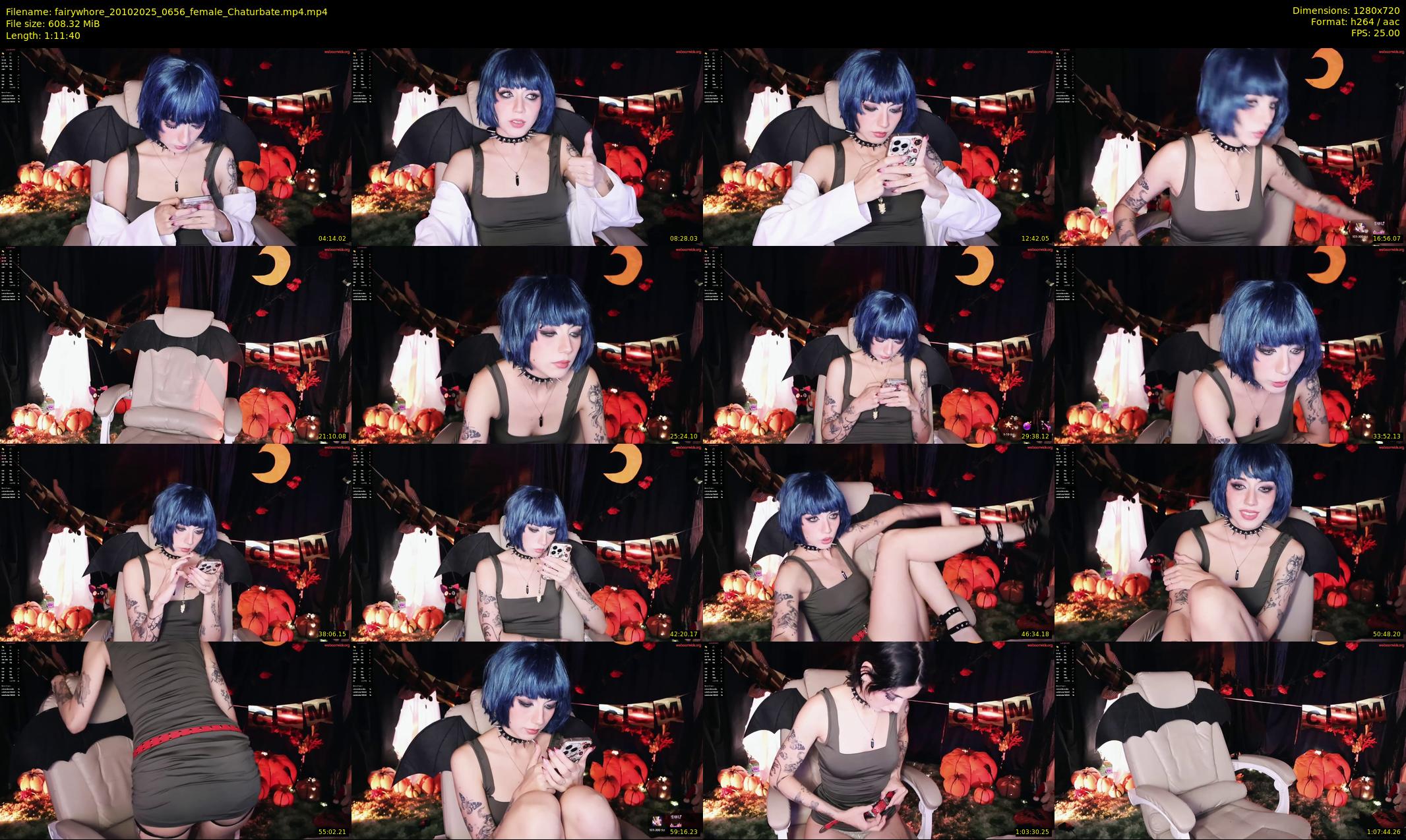 fairywhore — 72 minute Chaturbate female cam show recording, 720p, Oct 20, 2025