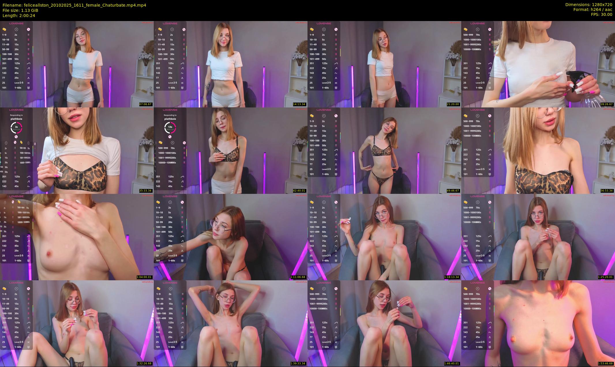 feliceallston — 121 minute Chaturbate female cam show recording, 720p, Oct 20, 2025