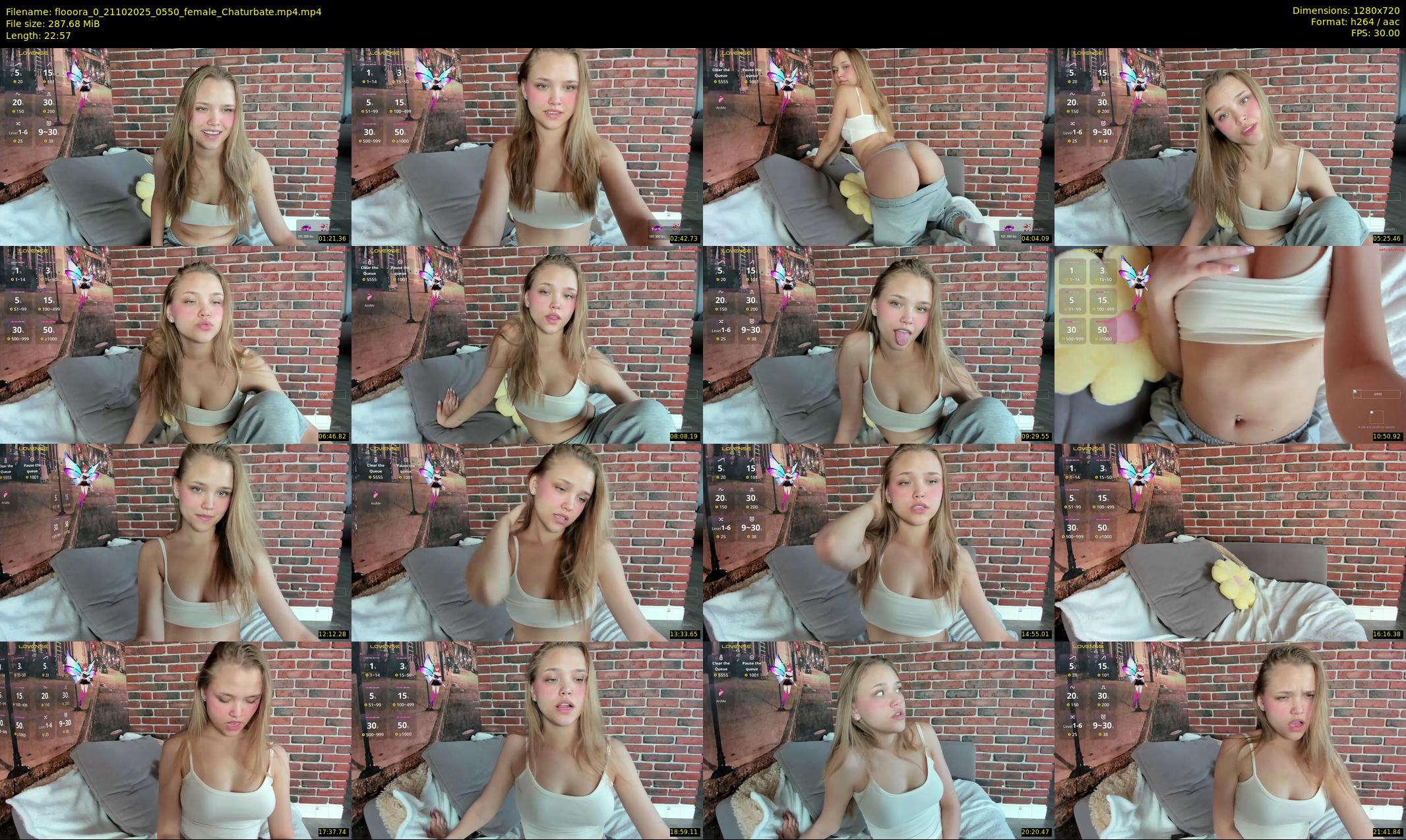 flooora_0 — 23 minute Chaturbate couple cam show recording, 720p, Oct 21, 2025