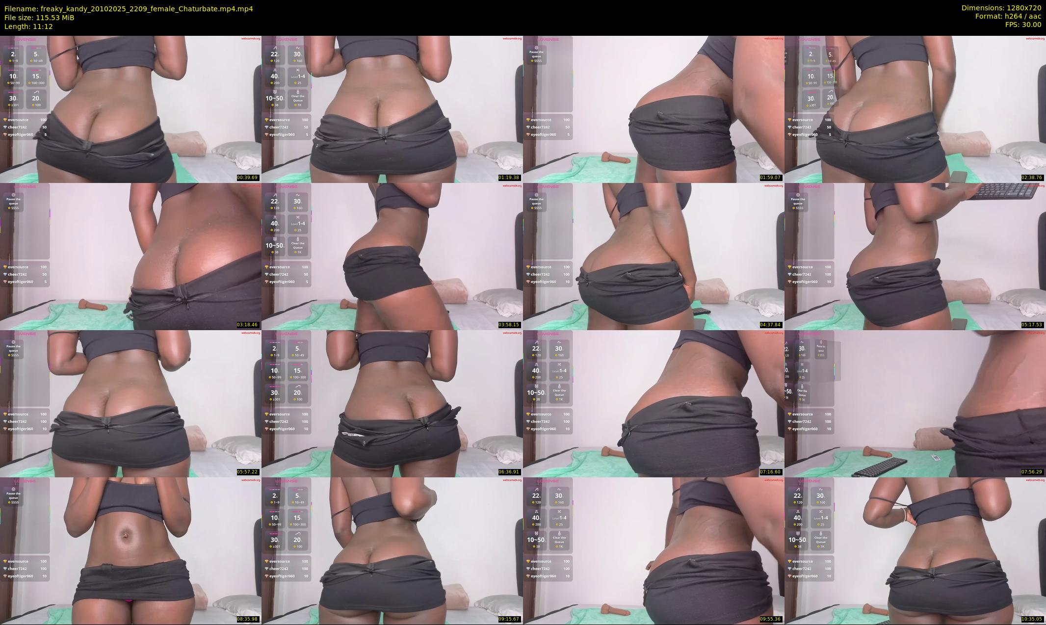 freaky_kandy — 12 minute Chaturbate female cam show recording, 720p, Oct 20, 2025