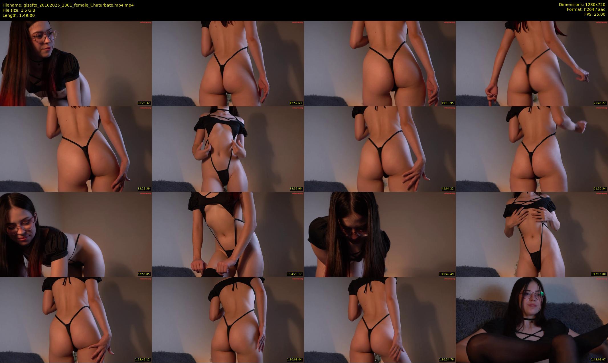 gizefto — 109 minute Chaturbate female cam show recording, 720p, Oct 20, 2025