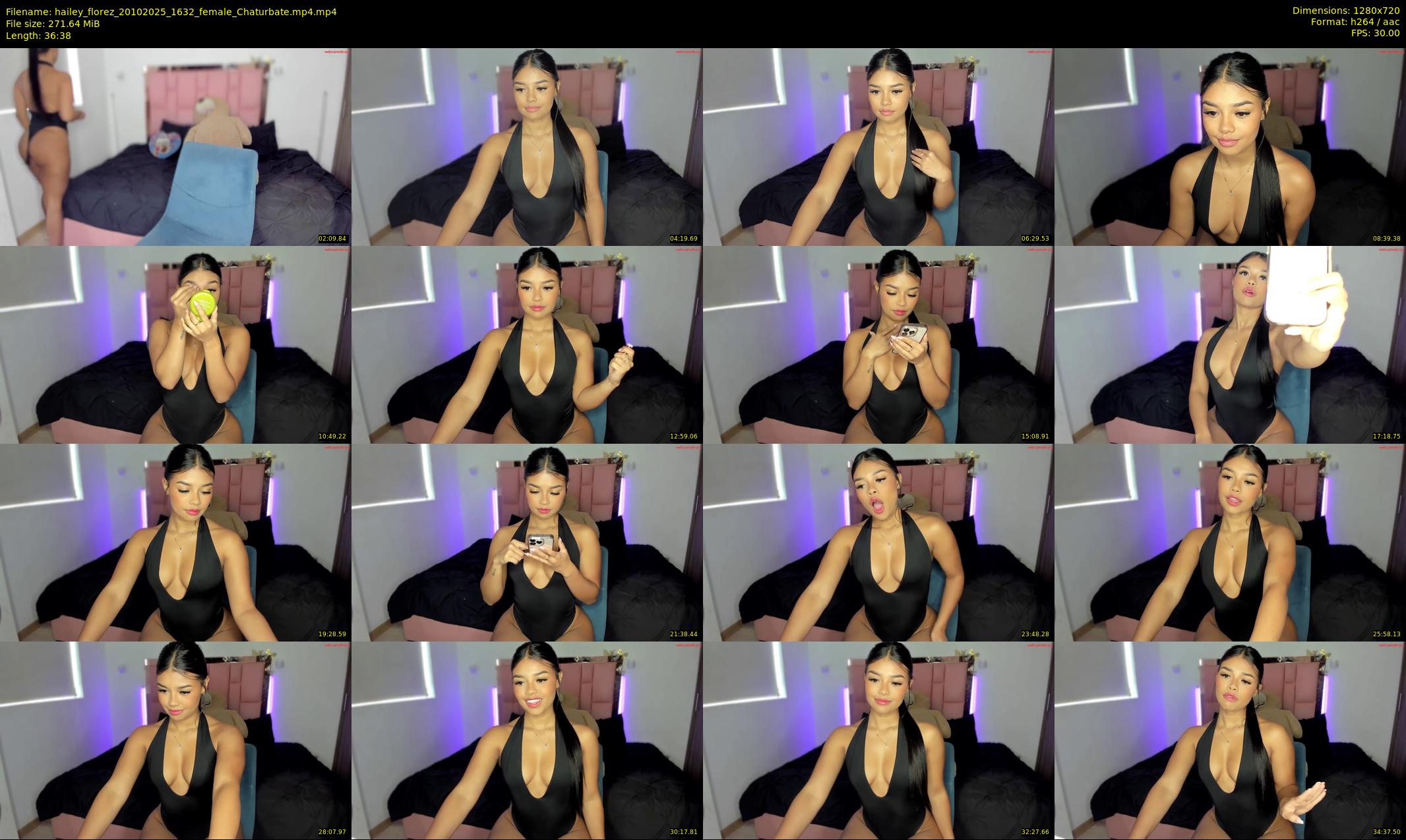 hailey_florez — 37 minute Chaturbate female cam show recording, 720p, Oct 20, 2025