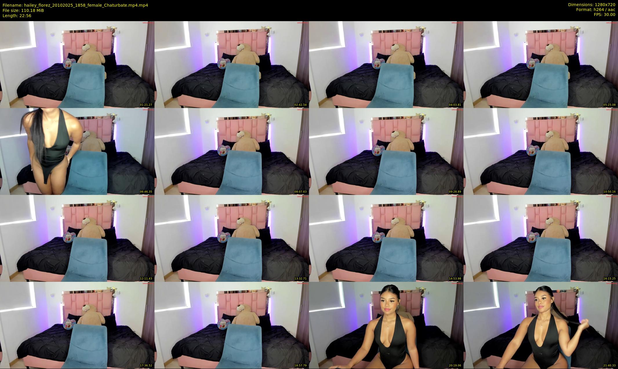 hailey_florez — 23 minute Chaturbate female cam show recording, 720p, Oct 20, 2025